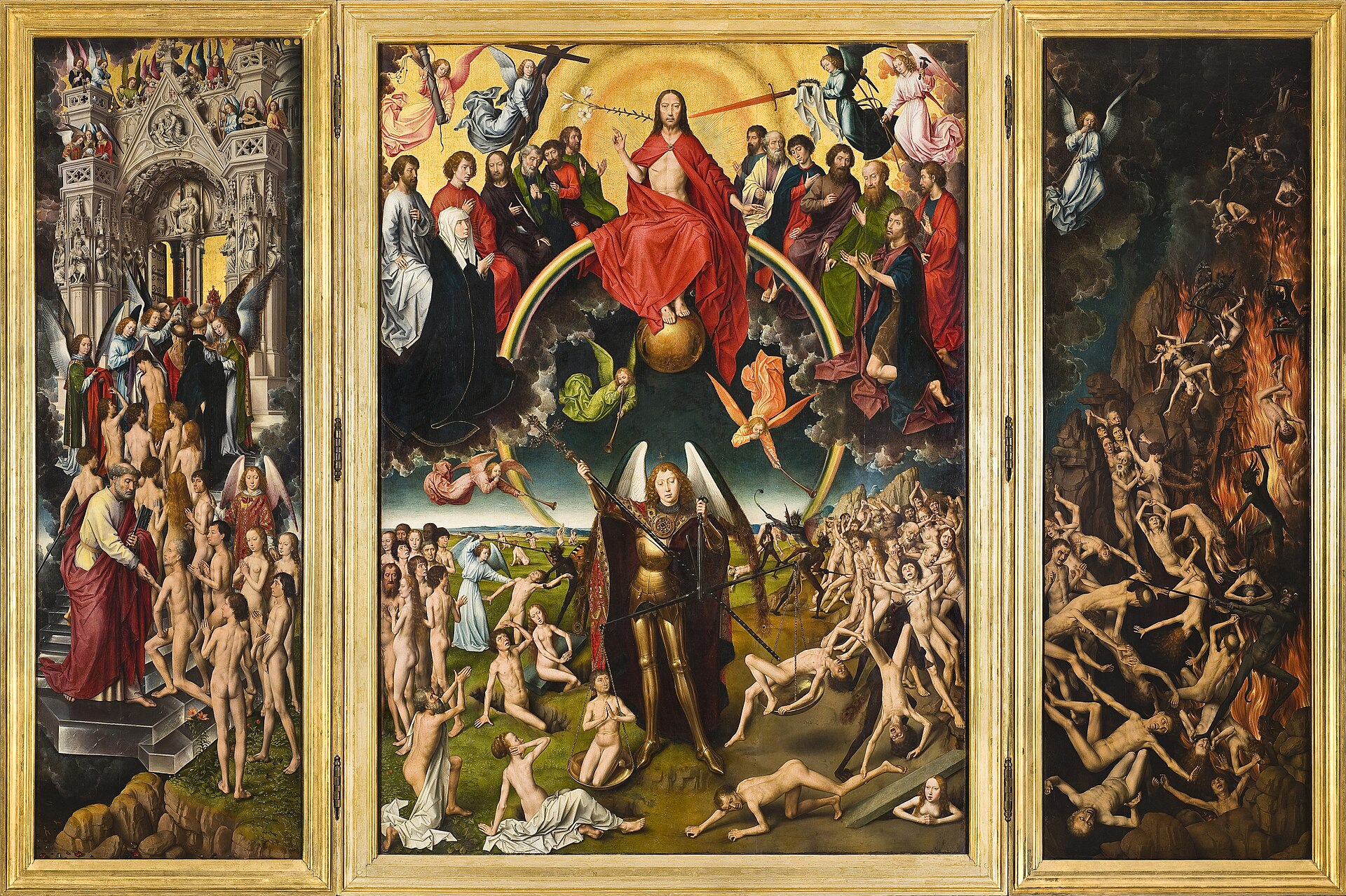 The Last Judgment Triptych by Hans Memling