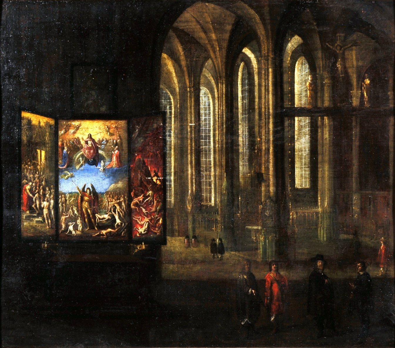 The triptych in St Mary's, about 1635