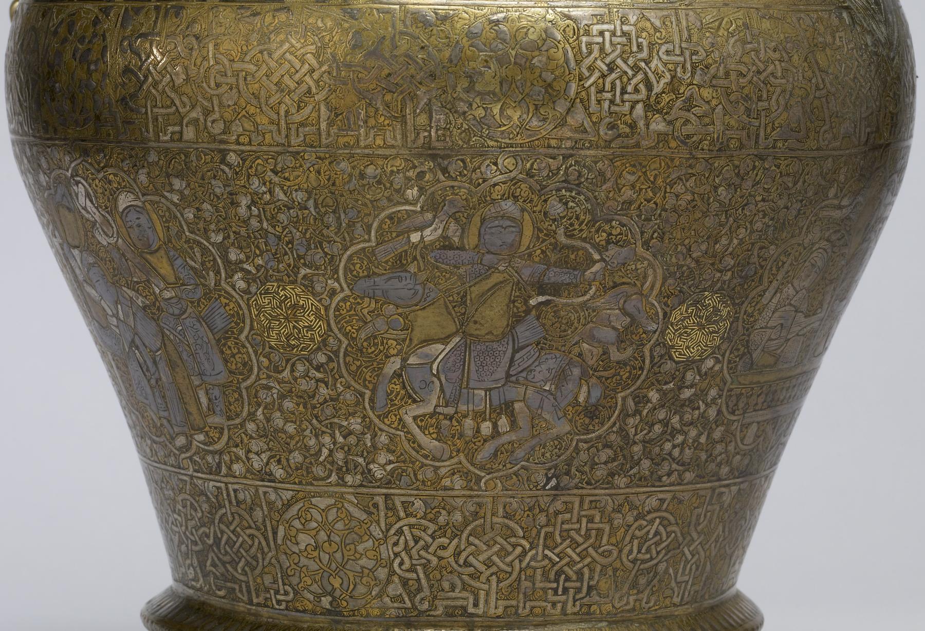 Figural medallion, detail
