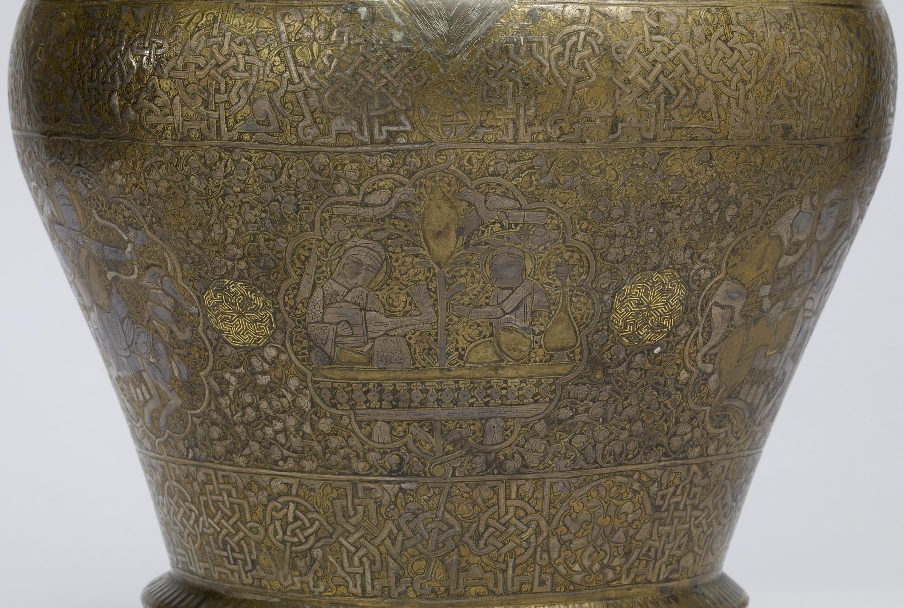 Figural medallion, detail