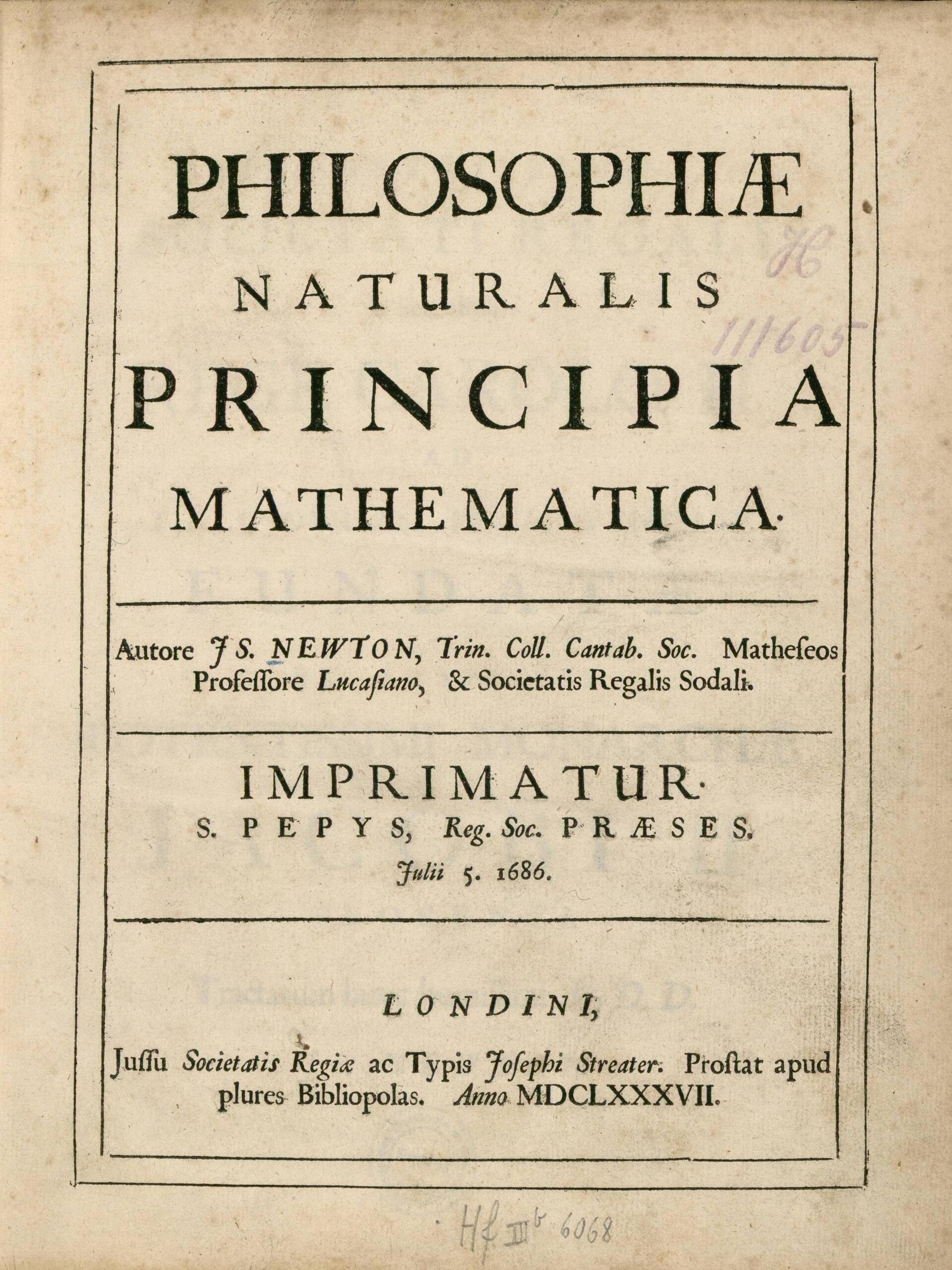 Philosophiae Naturalis Principia Mathematica