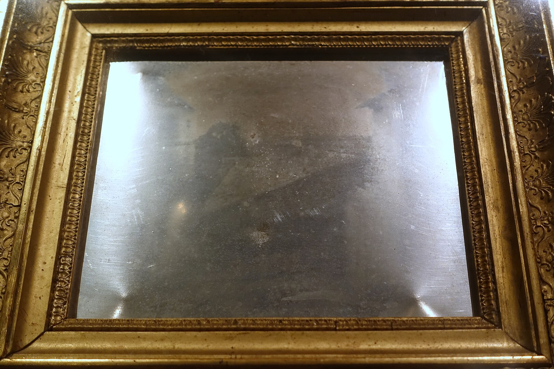 The plate on display at the Harry Ransom Center