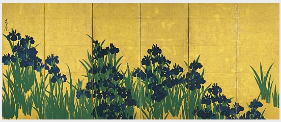 Irises, left screen, alternate digitization