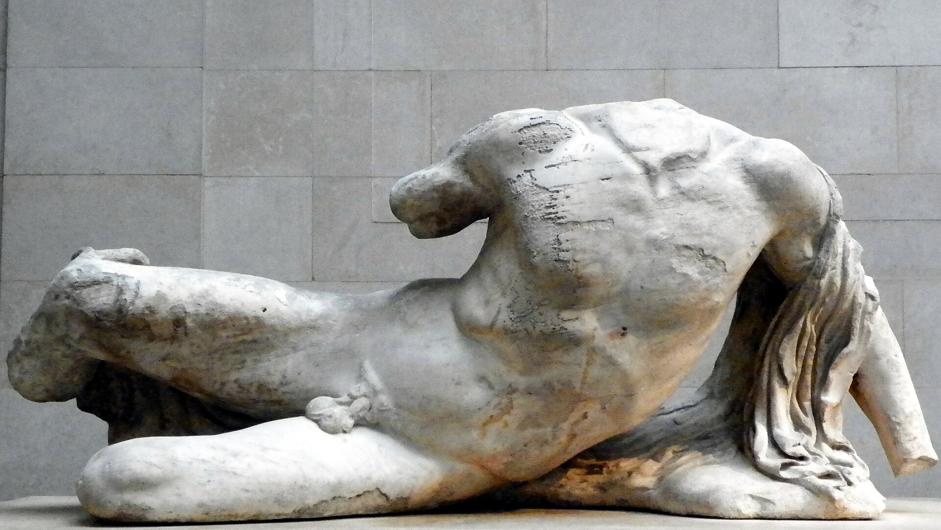 River-god figure, west pediment