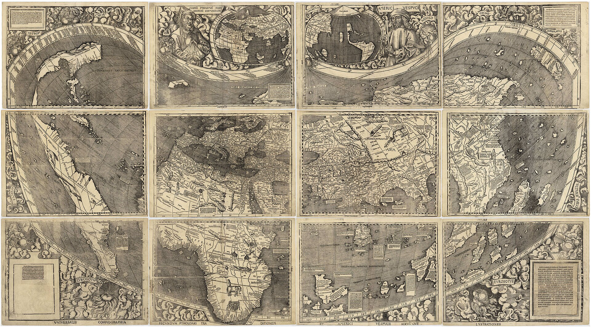 Waldseemuller world map, 1507
