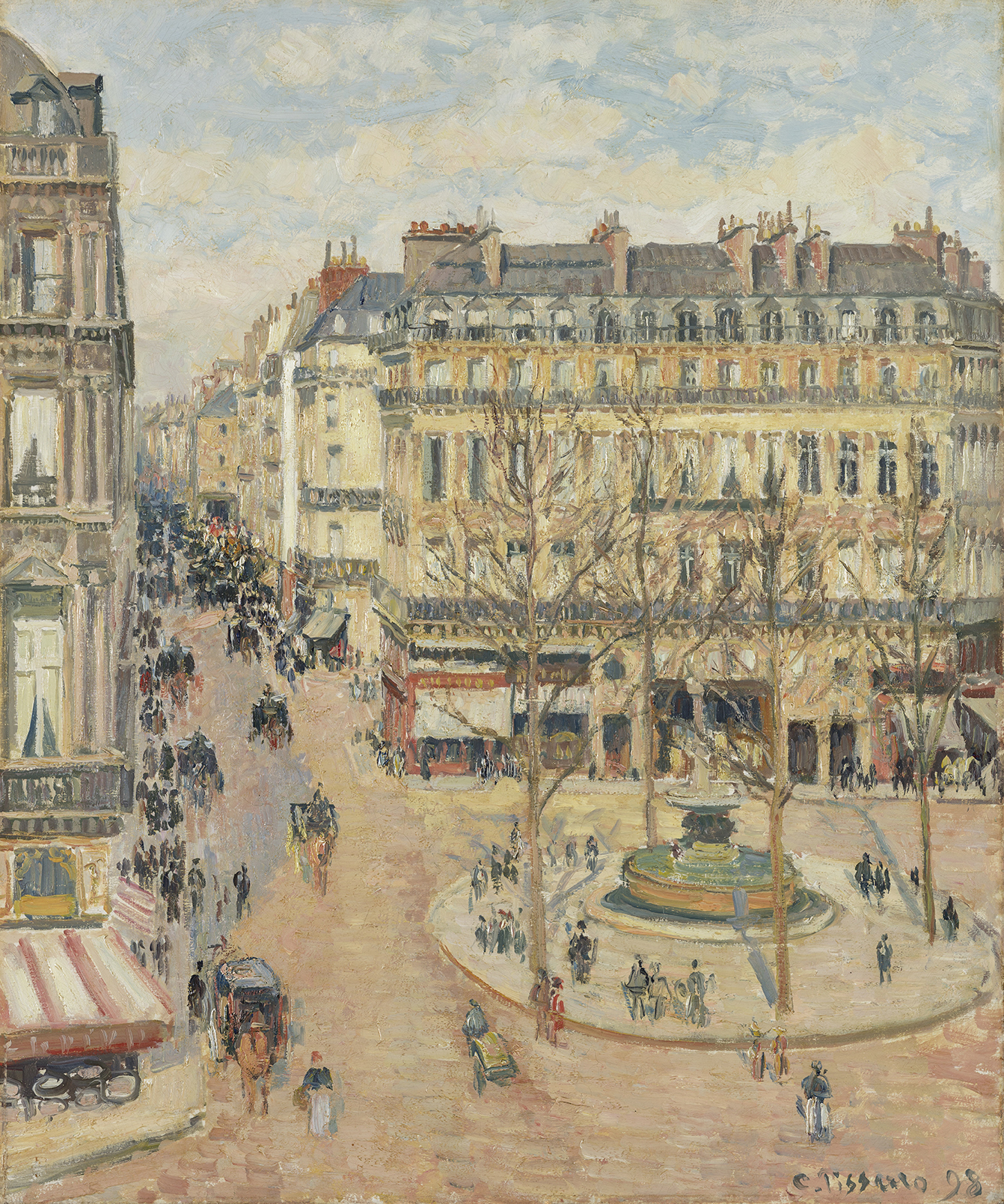 Rue Saint-Honore, matin, effet de soleil
