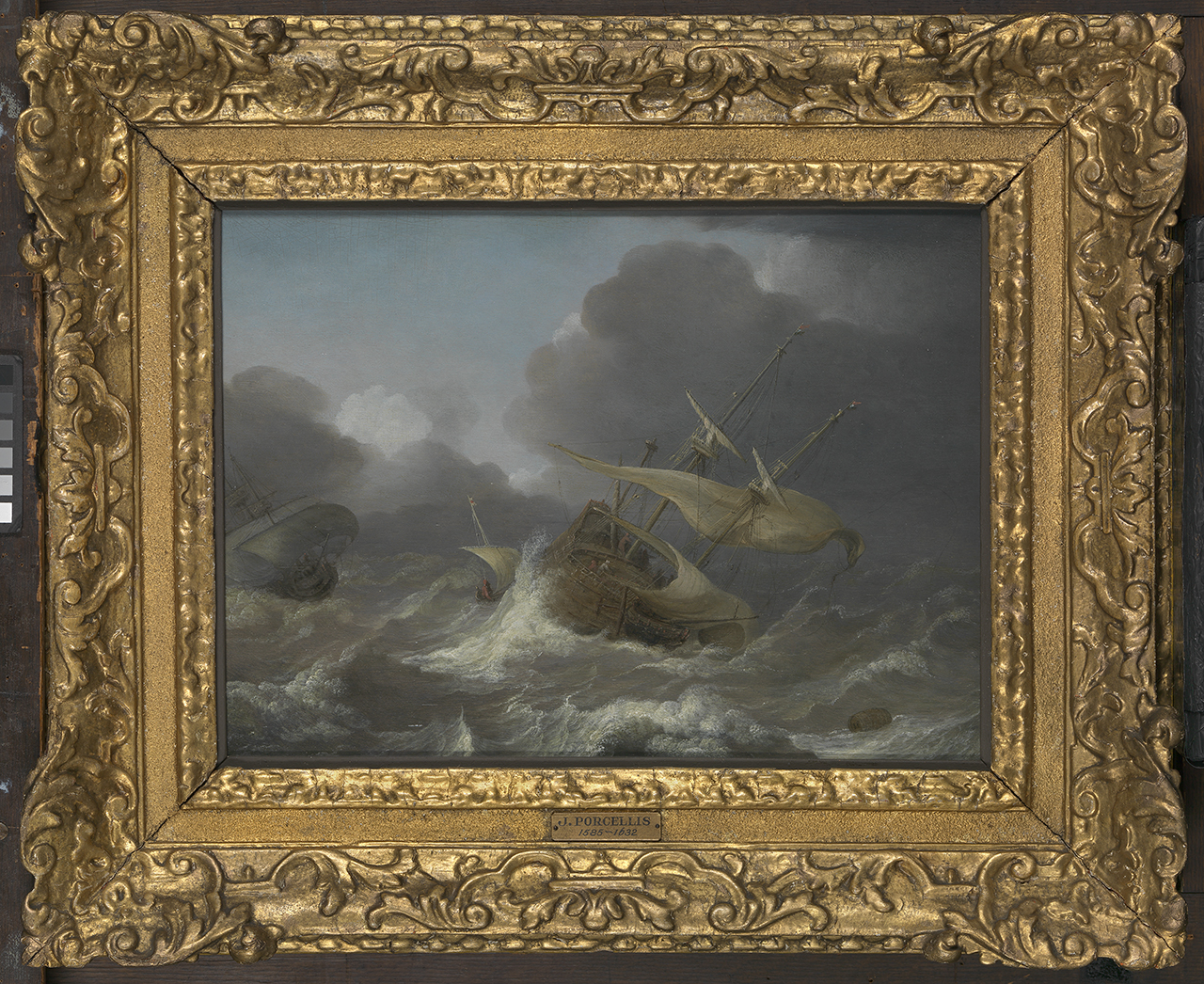 Jan Porcellis, Dutch Ships in a Gale, c. 1620