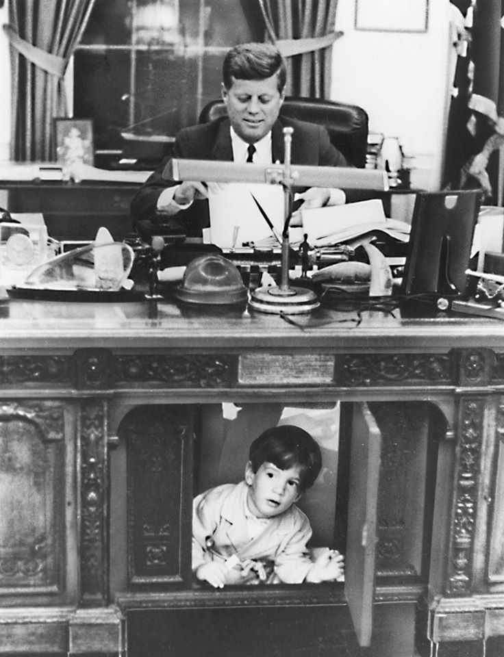 John F. Kennedy Jr. at the kneehole, 2 October 1963