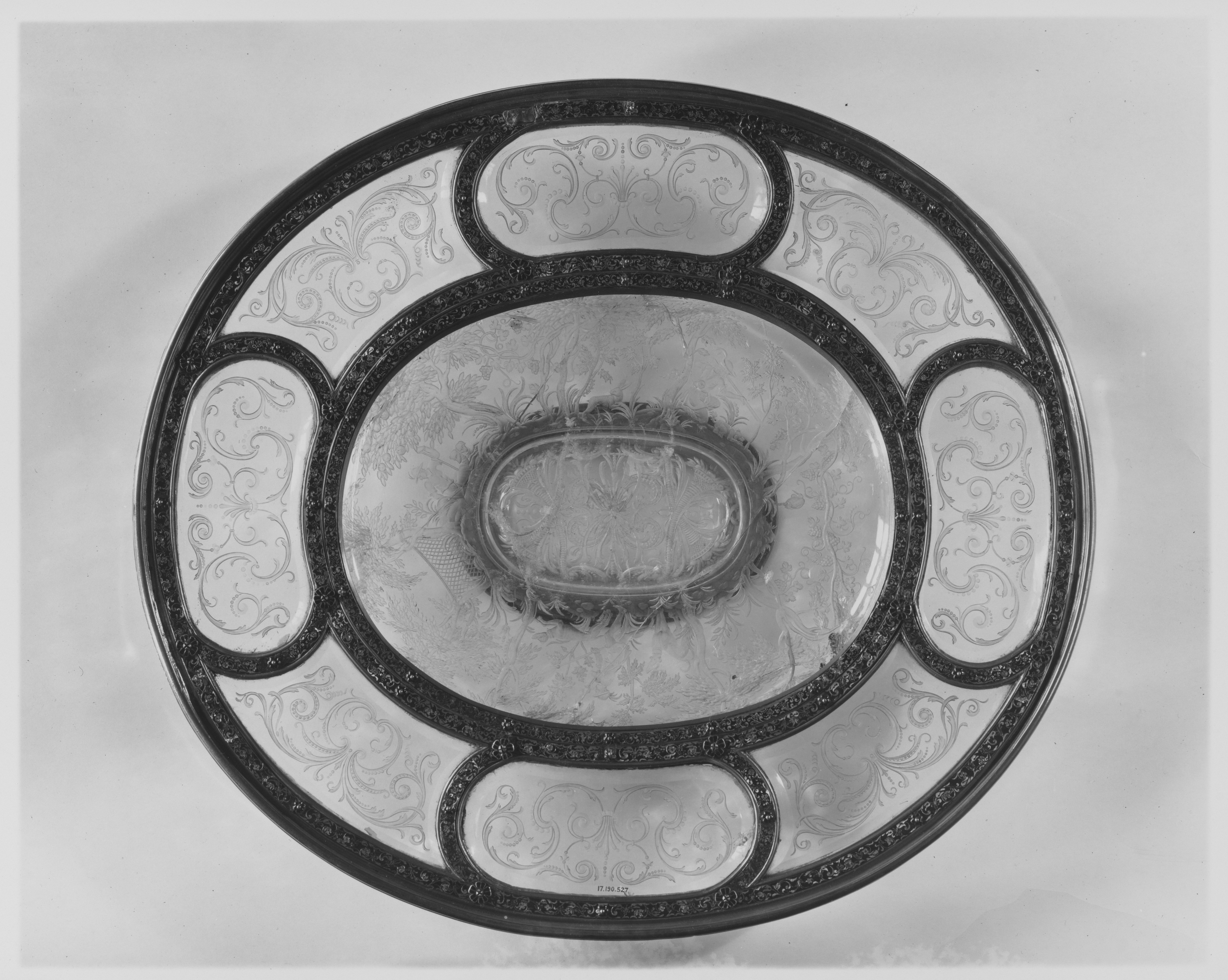 Salver, 1585-1600 and nineteenth century