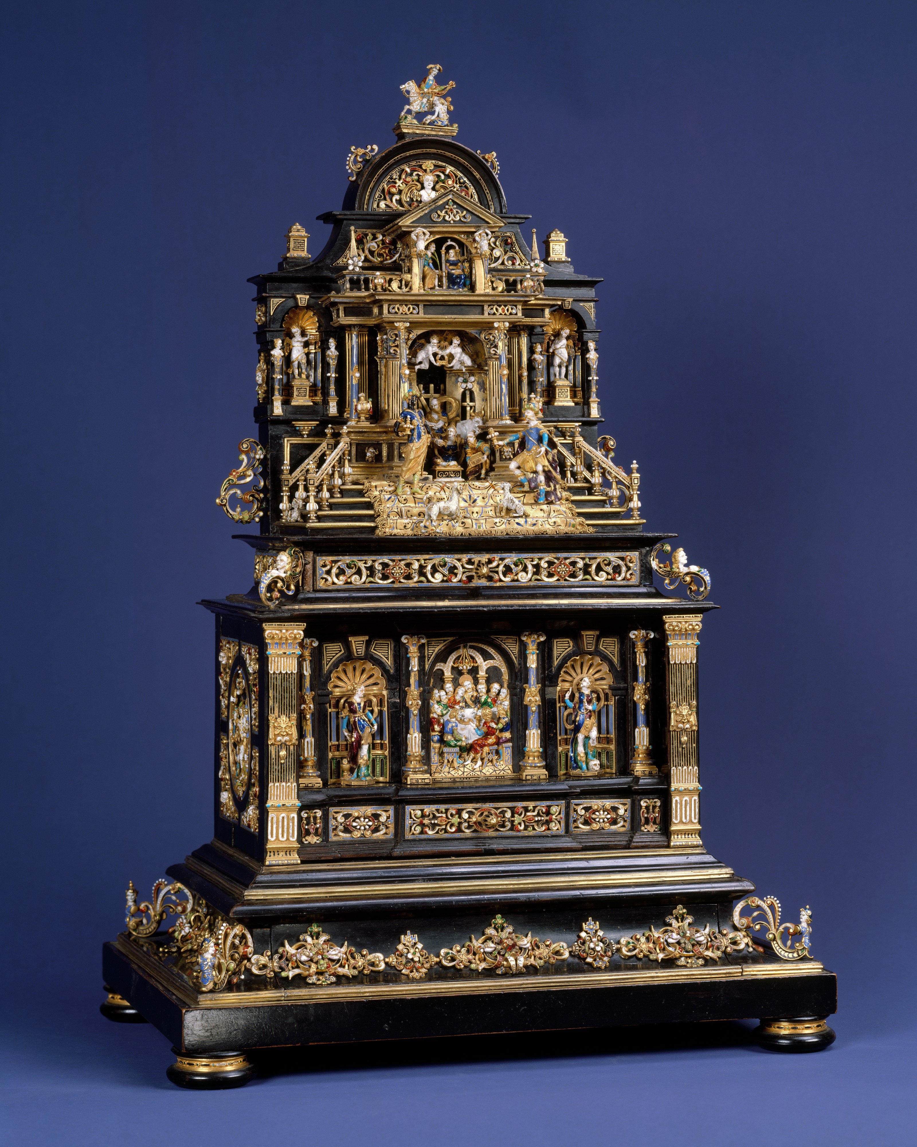 Miniature cabinet or house altar, attributed to Reinhold Vasters