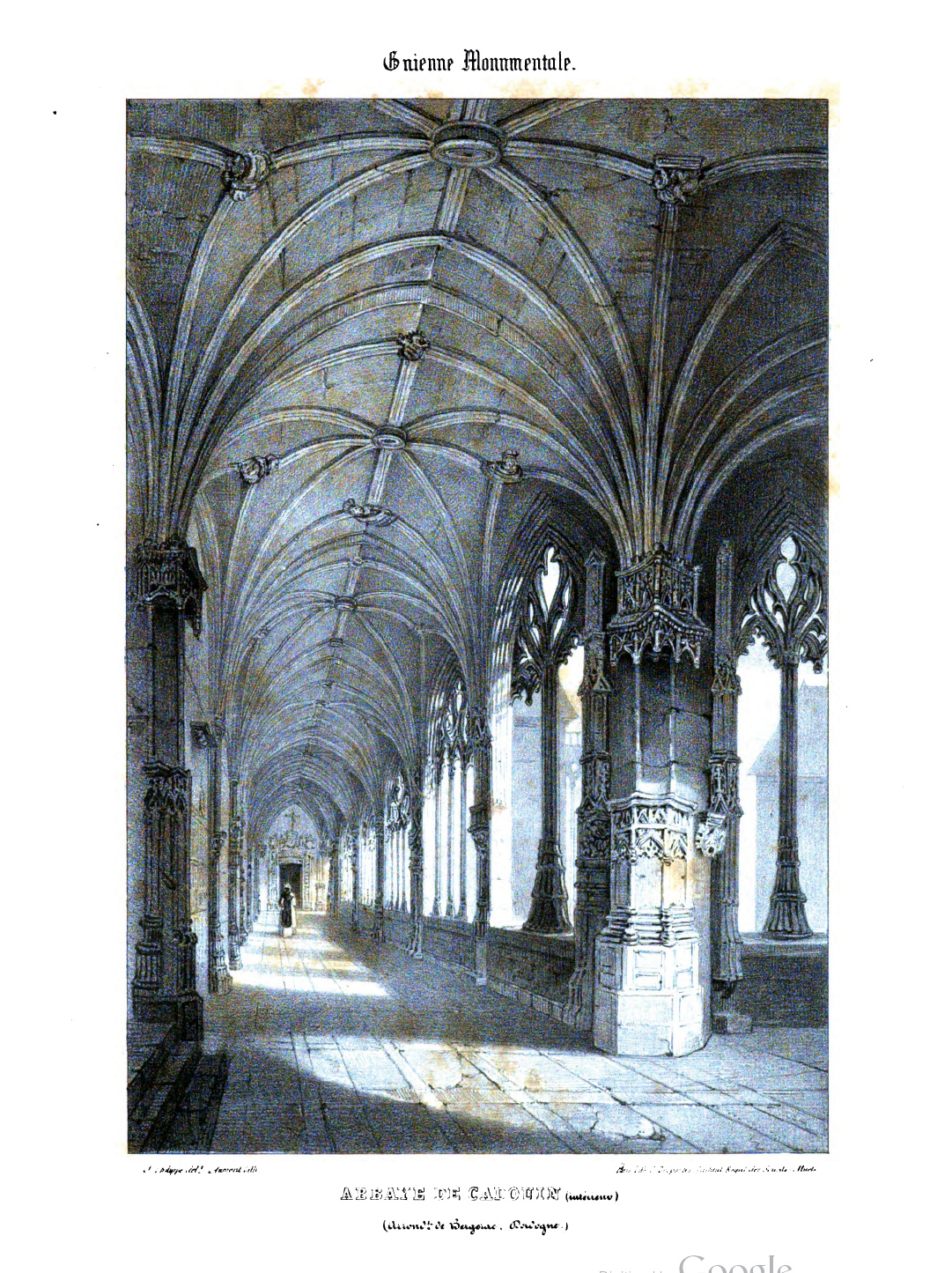 Abbaye de Cadouin, 1842