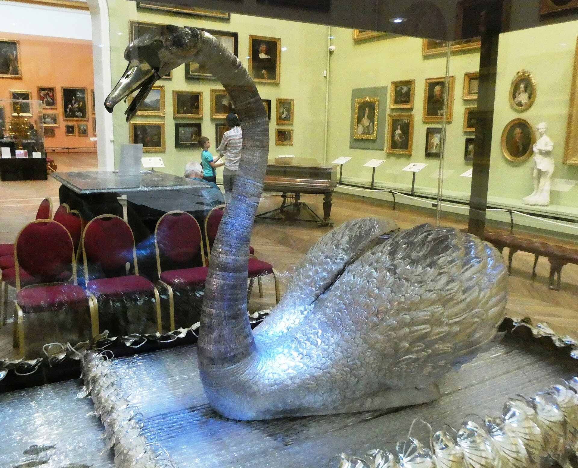 The Silver Swan, detail view