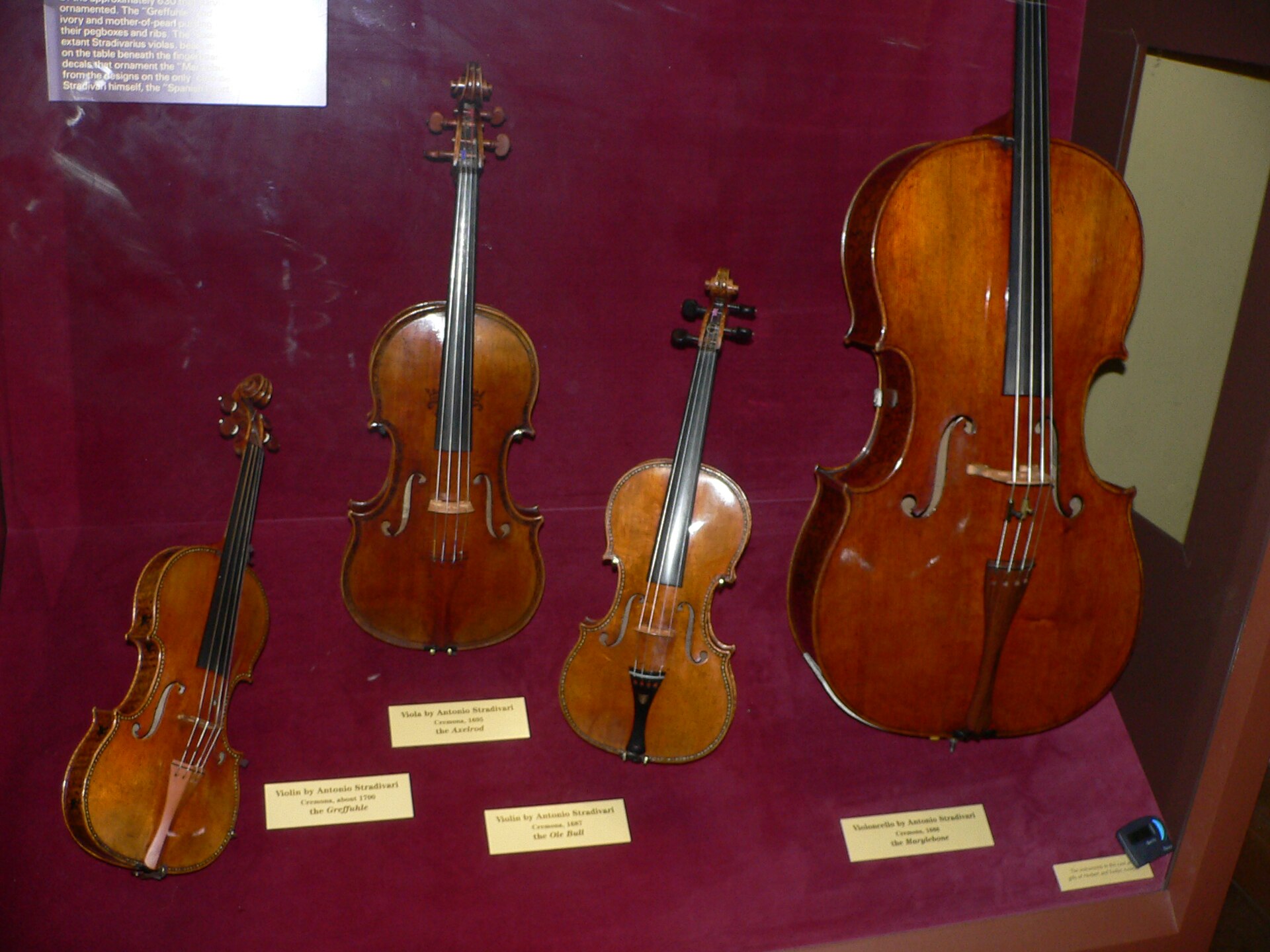 The Herbert R. Axelrod Quartet of Decorated Instruments