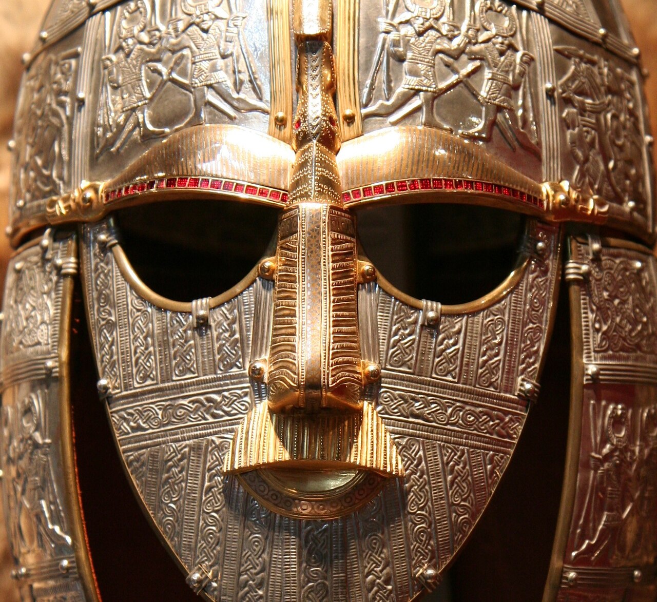 Replica helmet, face-mask detail