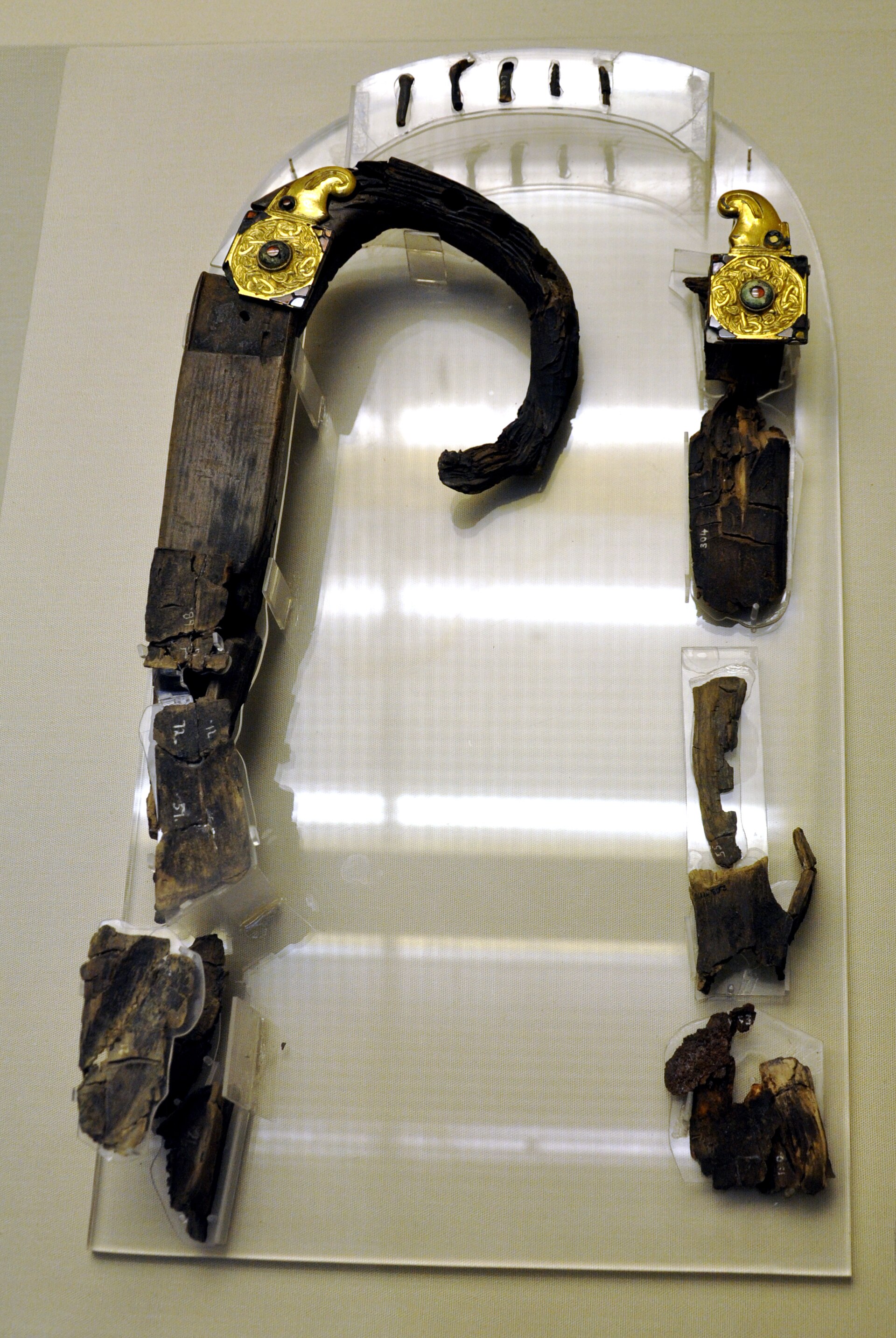 The Sutton Hoo Lyre by Unknown maker, Anglo-Saxon craft tradition