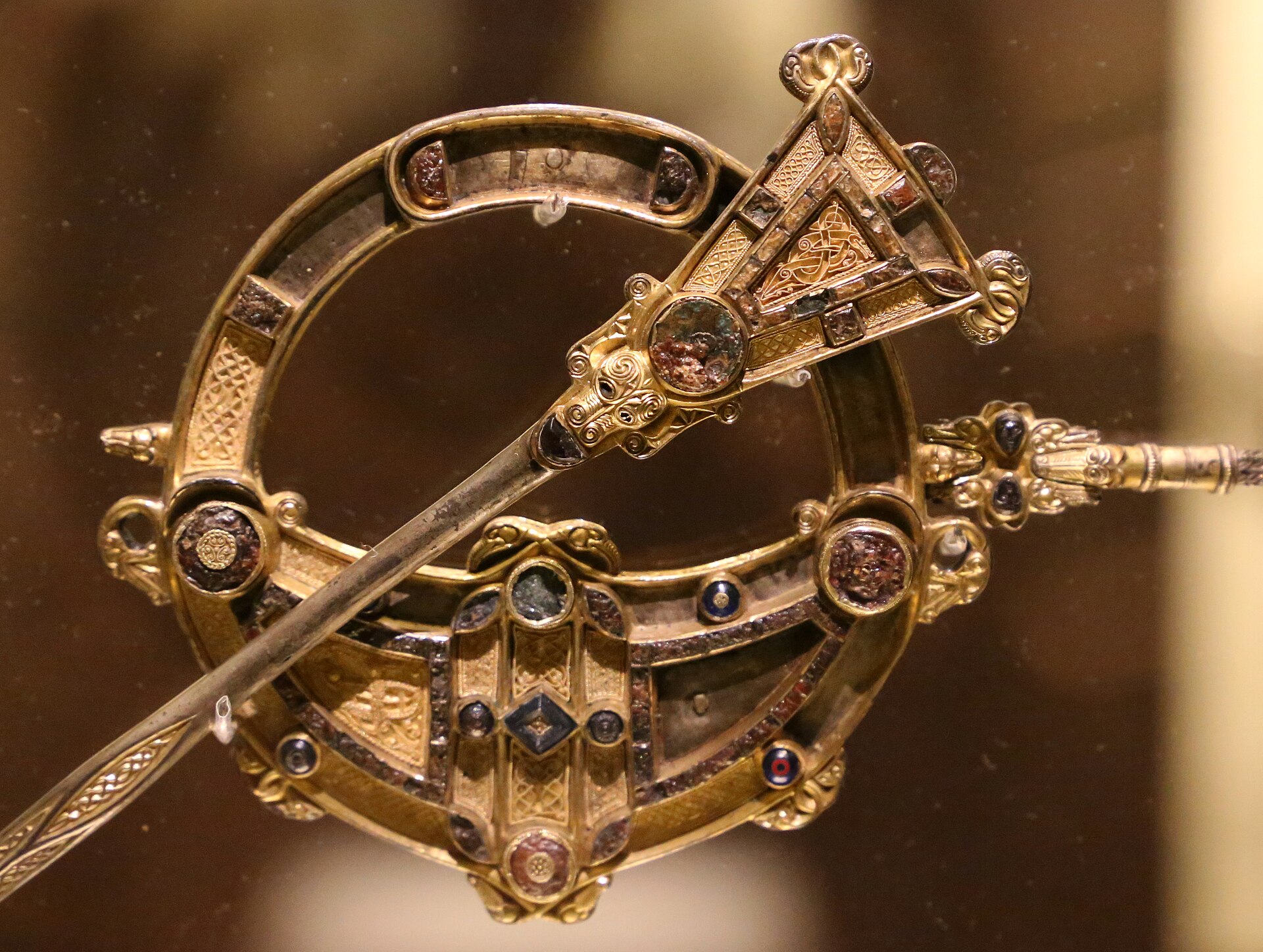 The Tara Brooch, silver-gilt with gold filigree, glass and amber, late seventh or early eighth century. It was among the objects the Royal Irish Academy transferred in 1890 to the new Dublin Science and Art Museum, the institution now called the National Museum of Ireland.