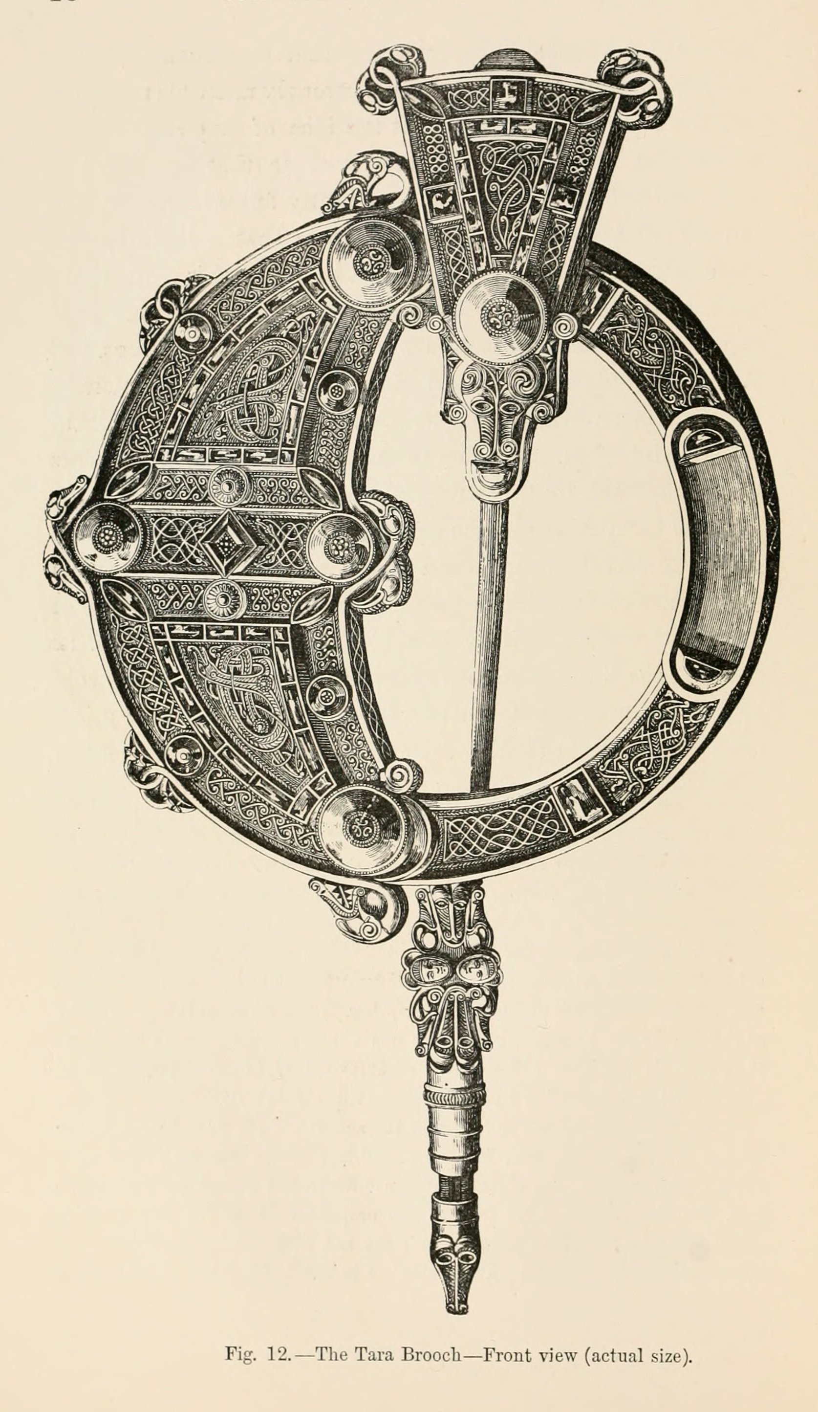 The Tara Brooch, front view, 1881