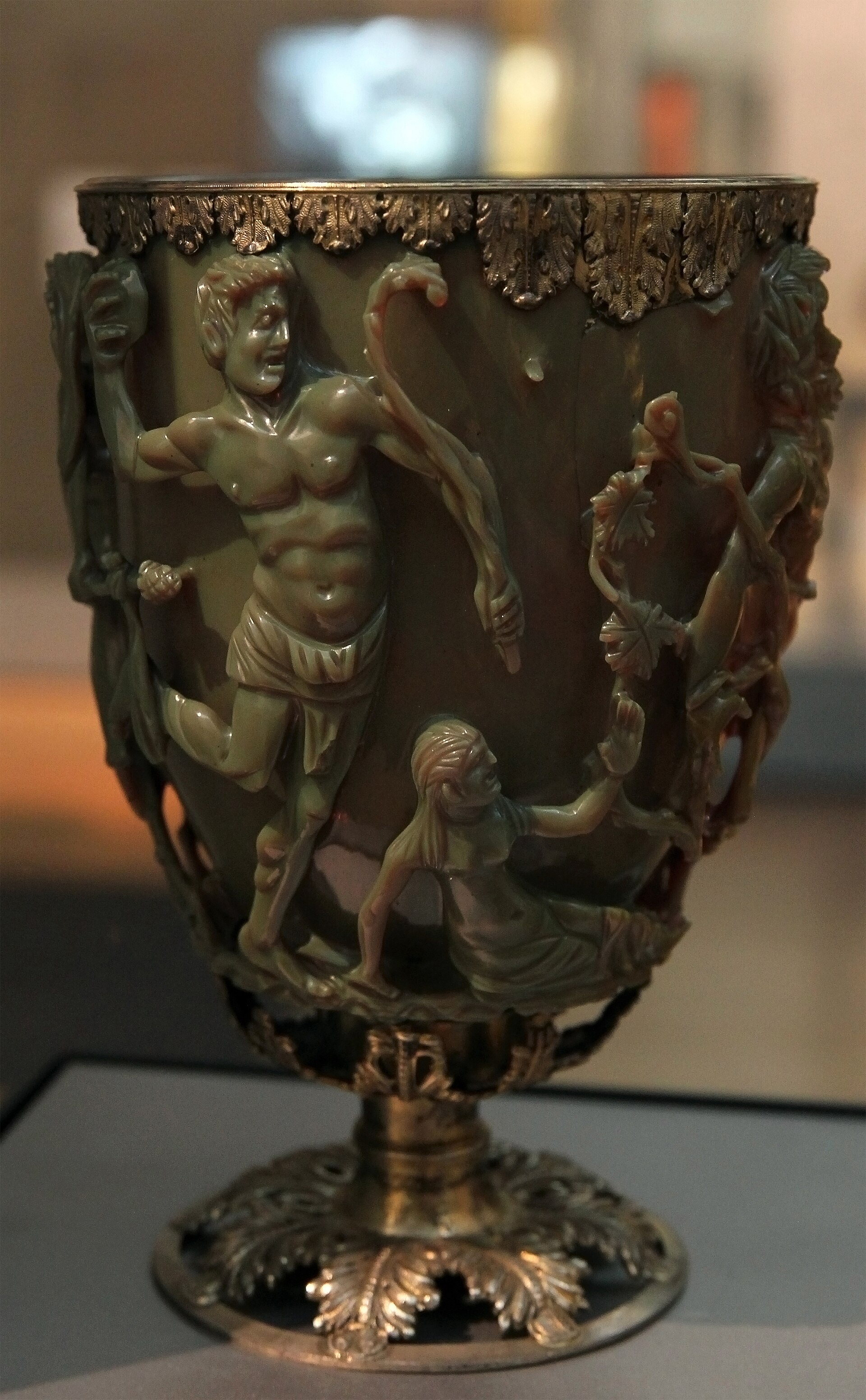 The satyr and Ambrosia, oblique light