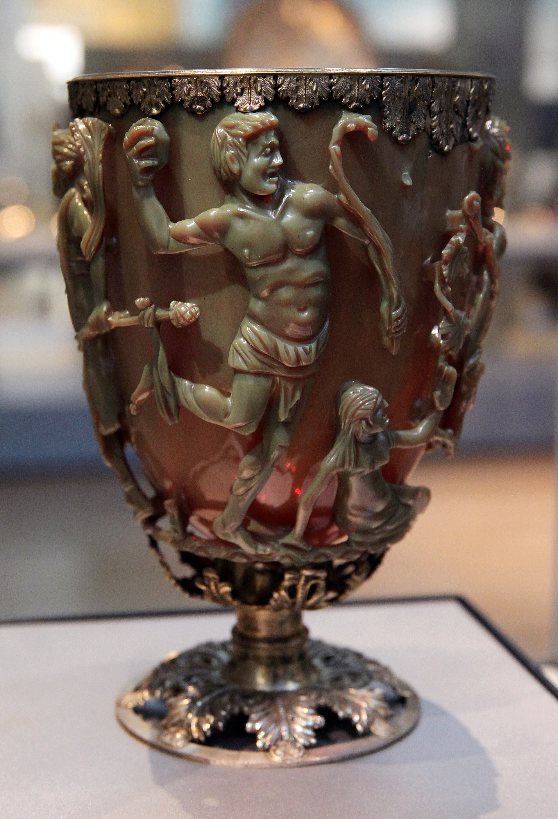 The Lycurgus Cup by Unrecorded Roman cage-cup workshop