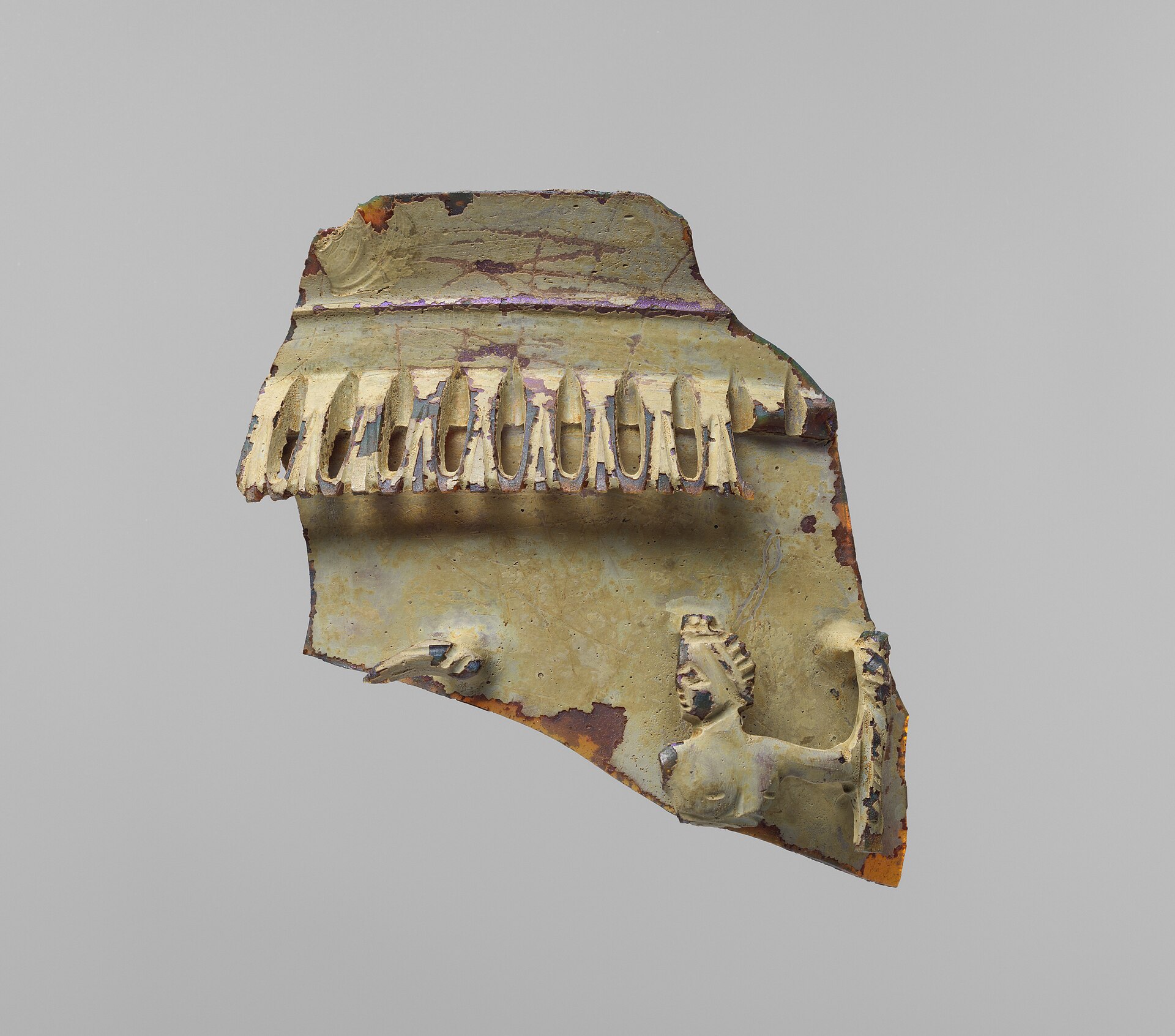 Dichroic cage cup fragment, Metropolitan Museum (NOT this object)