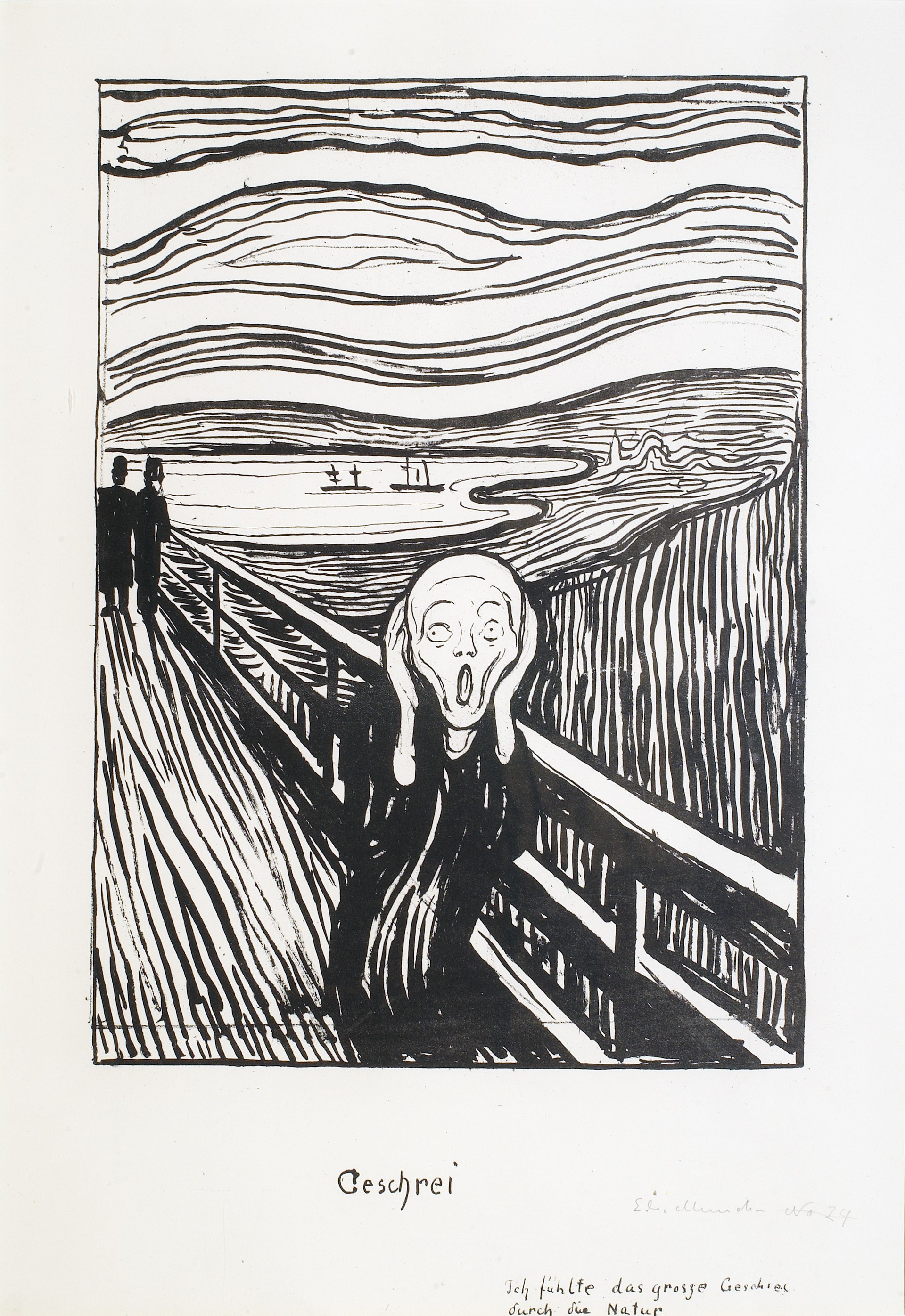 The Scream, lithograph, another impression