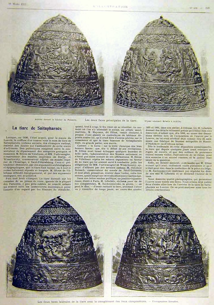 The tiara in four views