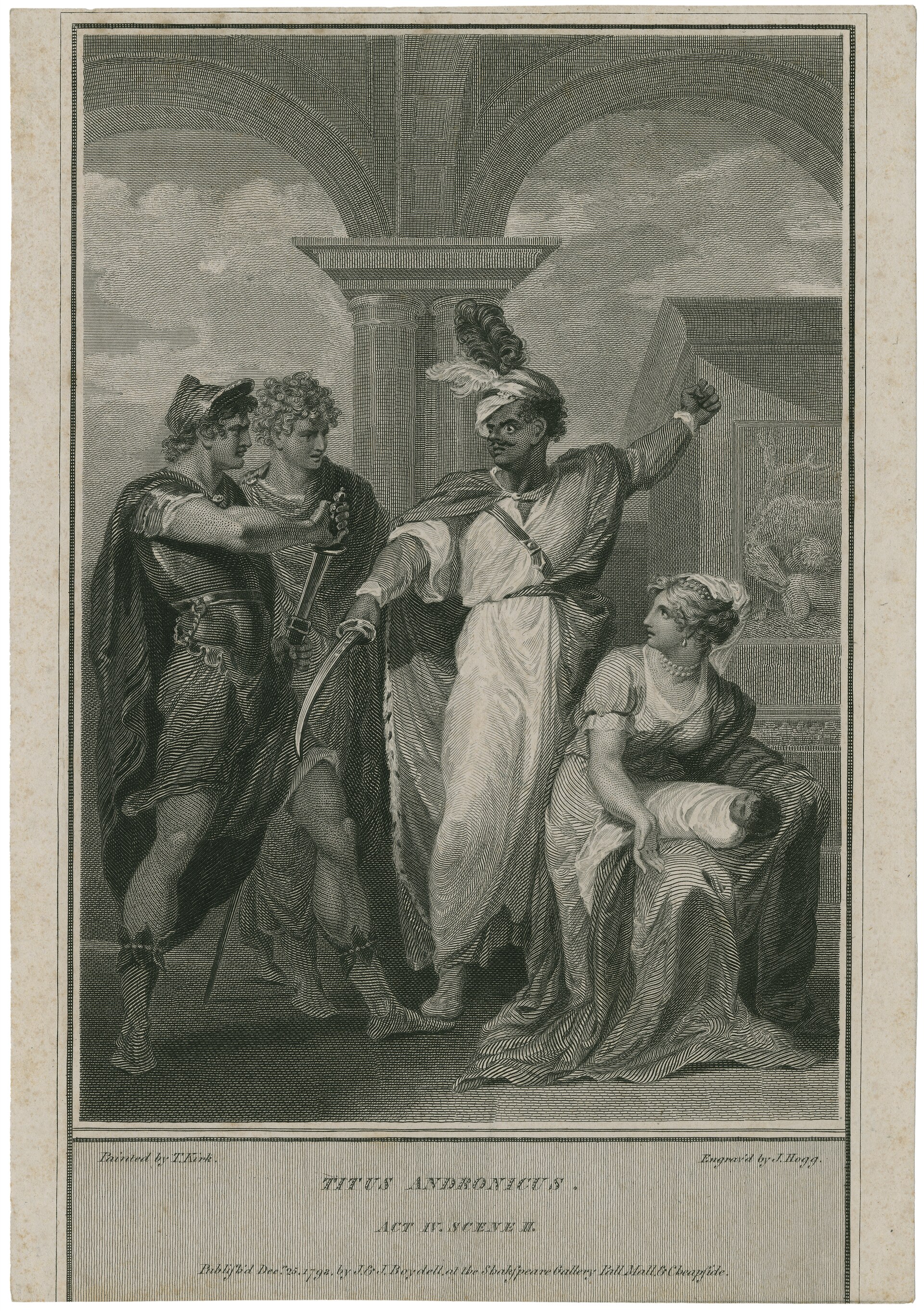 Titus Andronicus, Act 4, Scene 2, engraved after Thomas Kirk