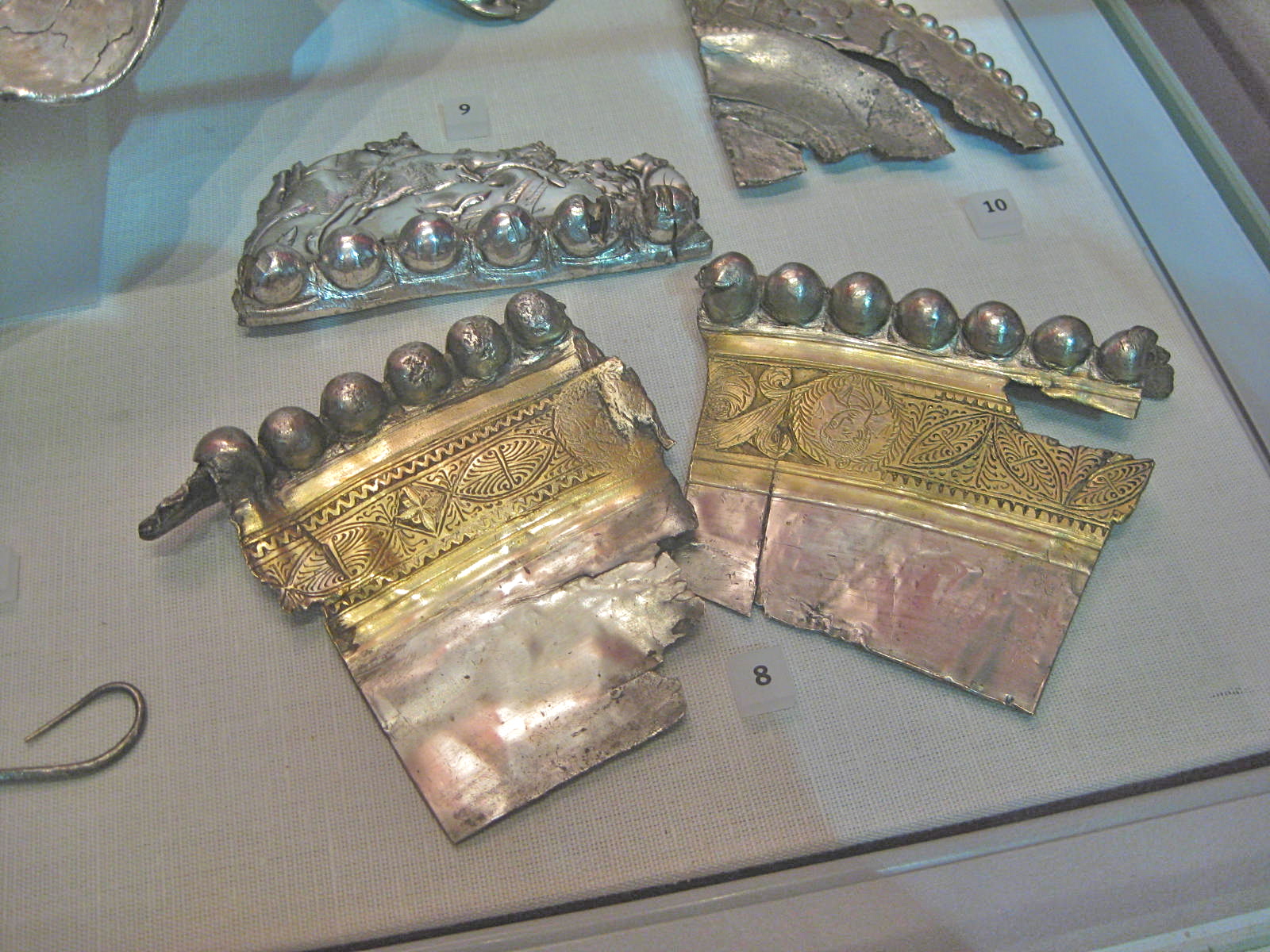 Fragments of hacksilver from the Traprain Law Treasure