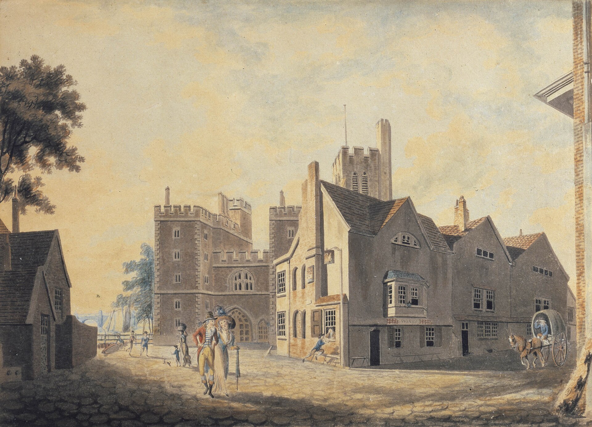 A View of the Archbishop's Palace, Lambeth, 1790