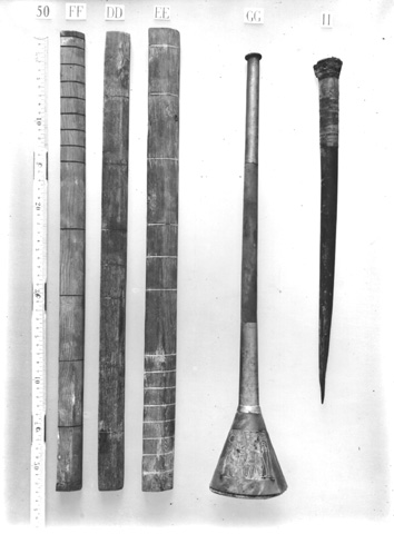 The bronze trumpet, as found