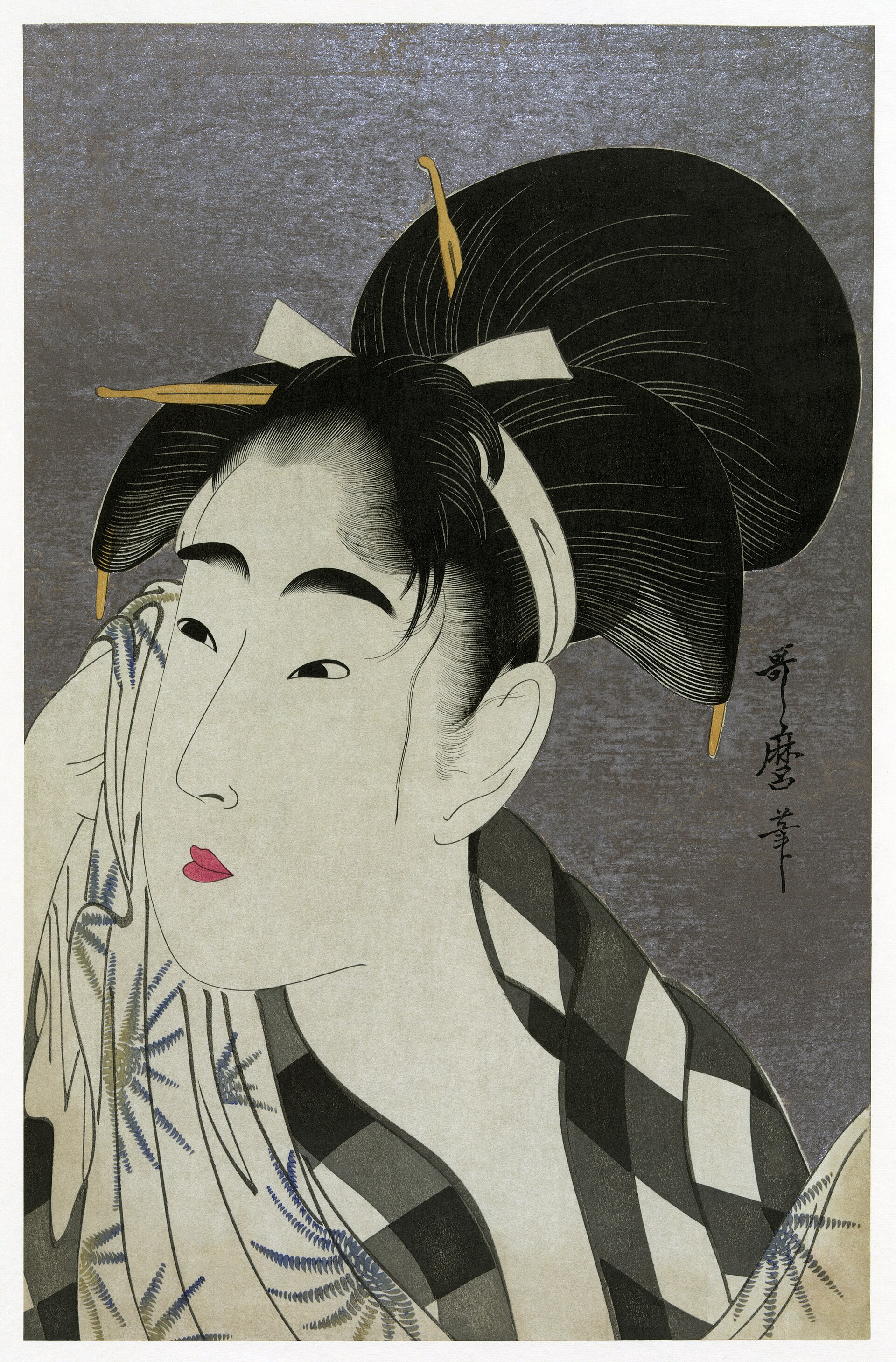 Woman Wiping Sweat