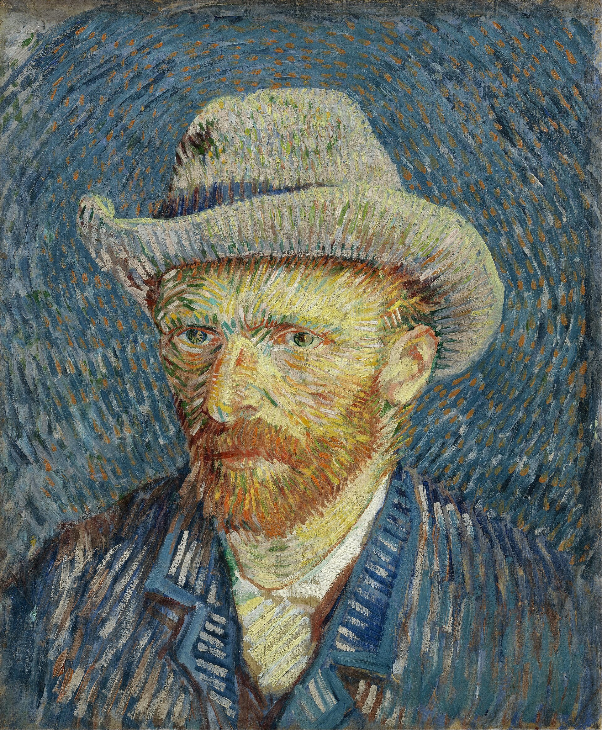Van Gogh, Self-Portrait with Grey Felt Hat