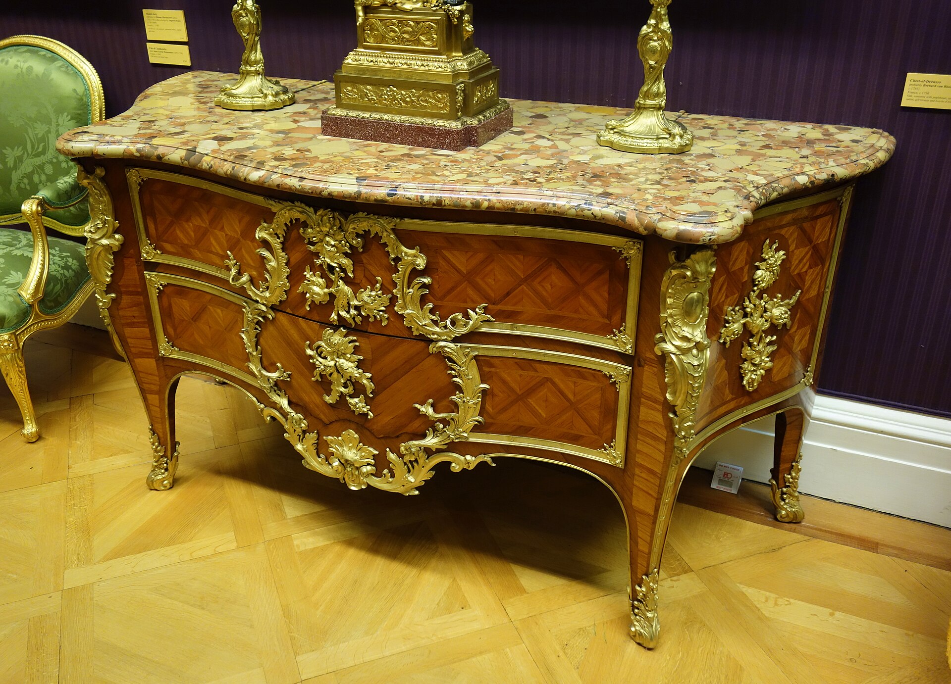 Chest of drawers, probably by Bernard II van Risenburgh