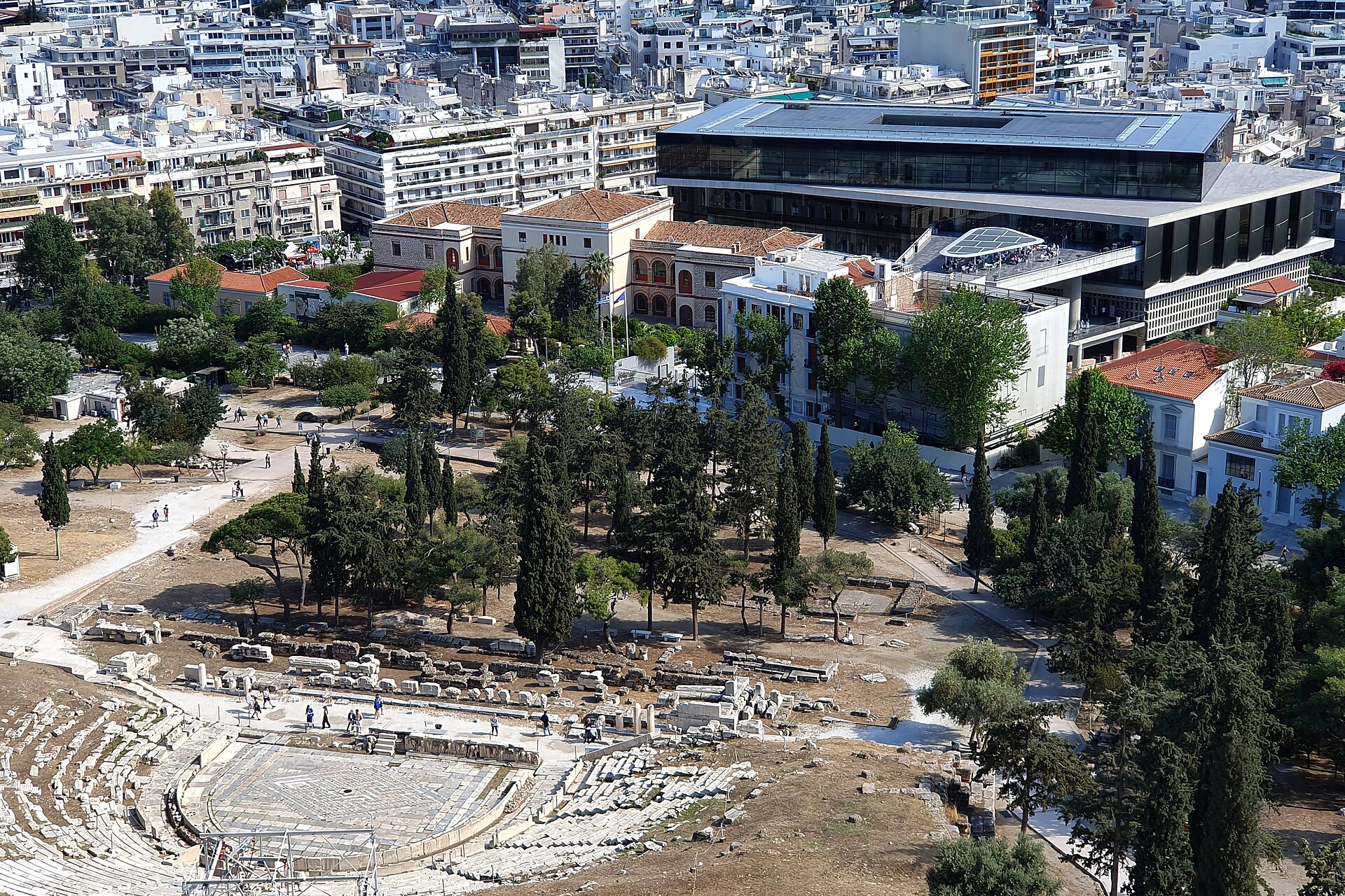 The museum and the Theatre of Dionysus