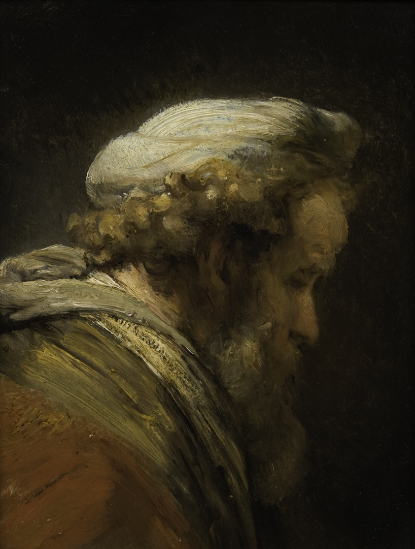 Head of a Man in a Turban, Rembrandt, c. 1661