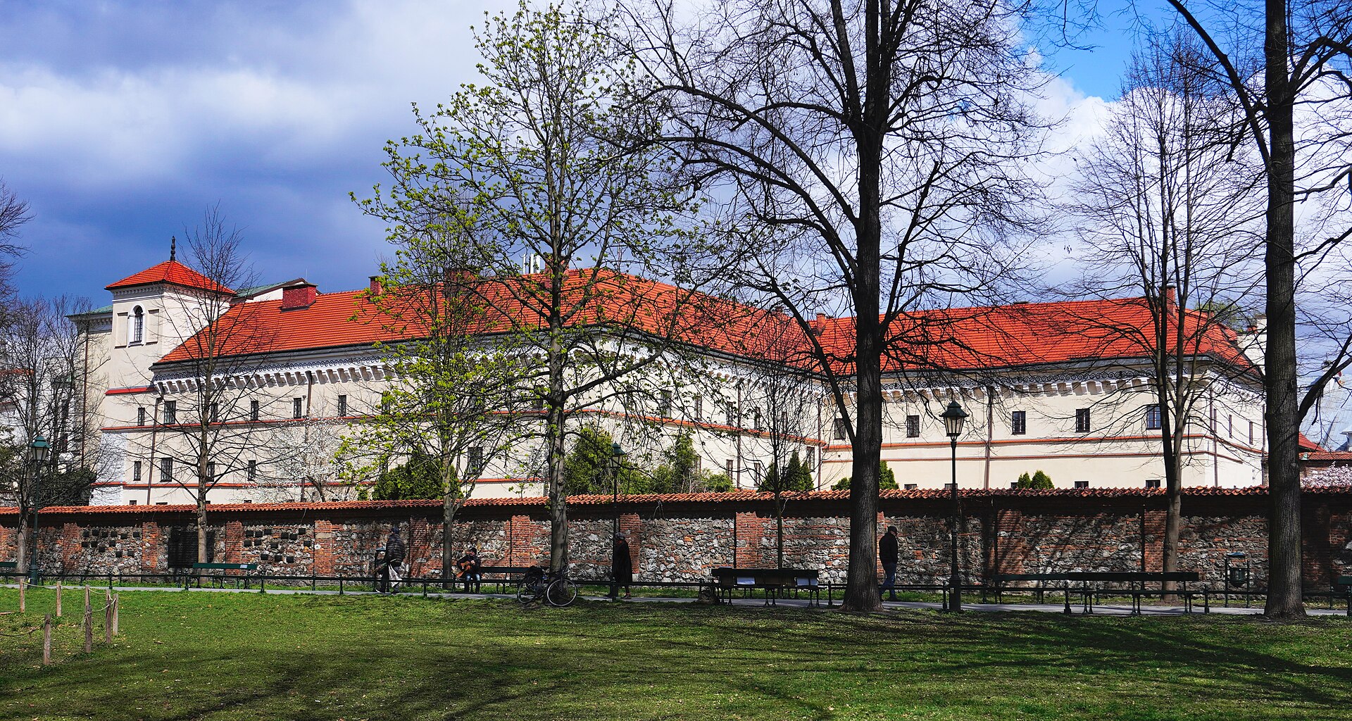 The Archaeological Museum of Krakow, viewed from the Planty side