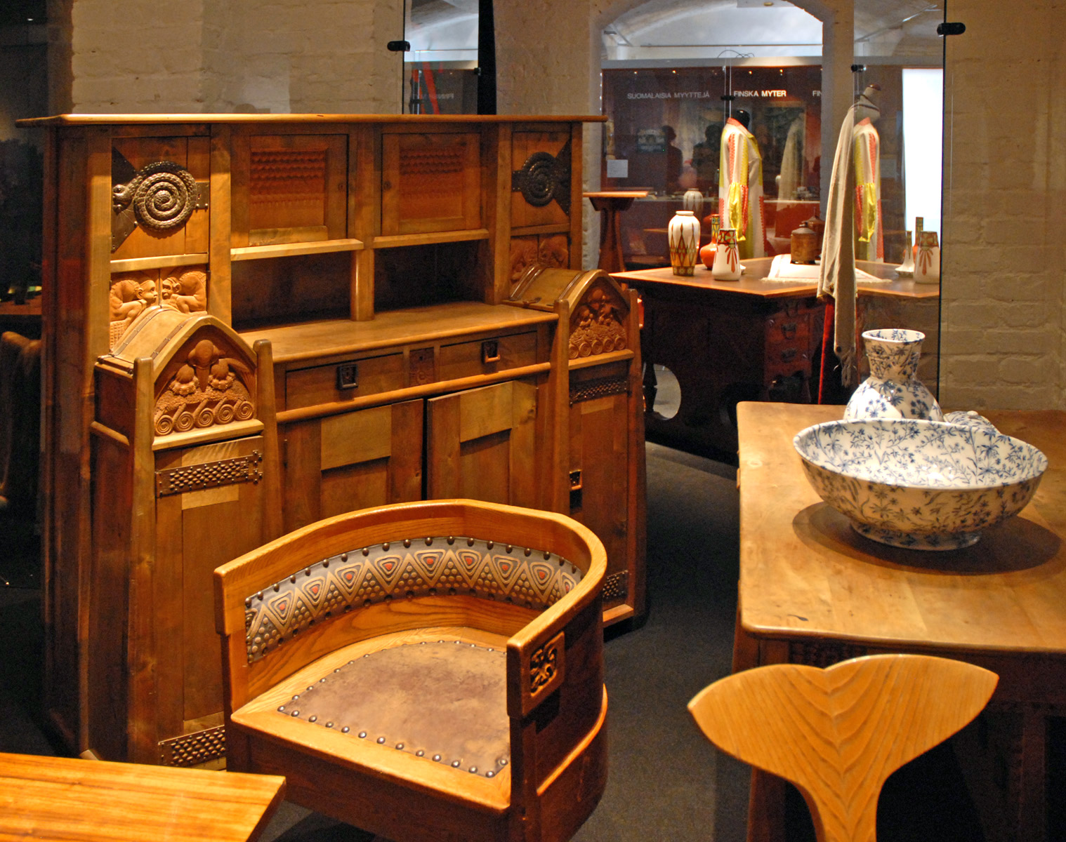 Art Nouveau furniture in the historical gallery
