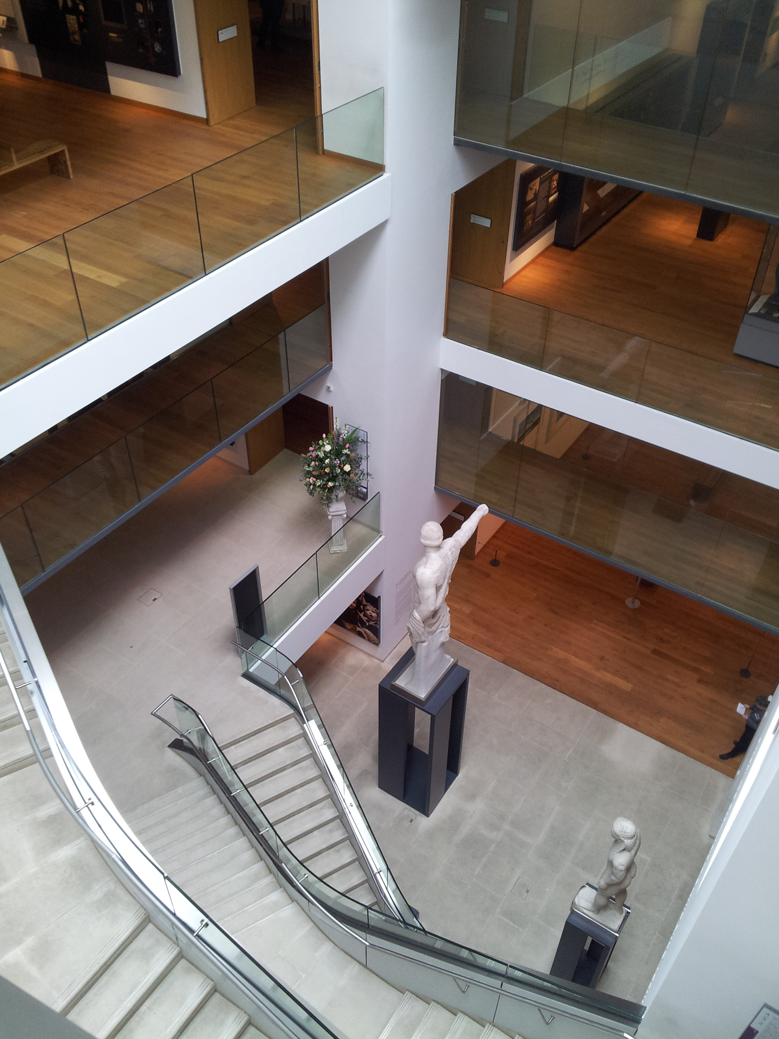 The museum's central atrium