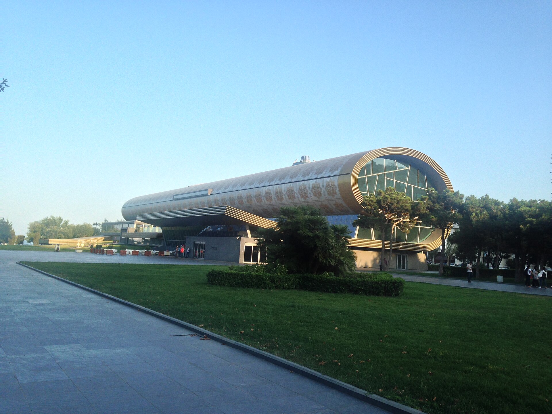 The museum building from the boulevard