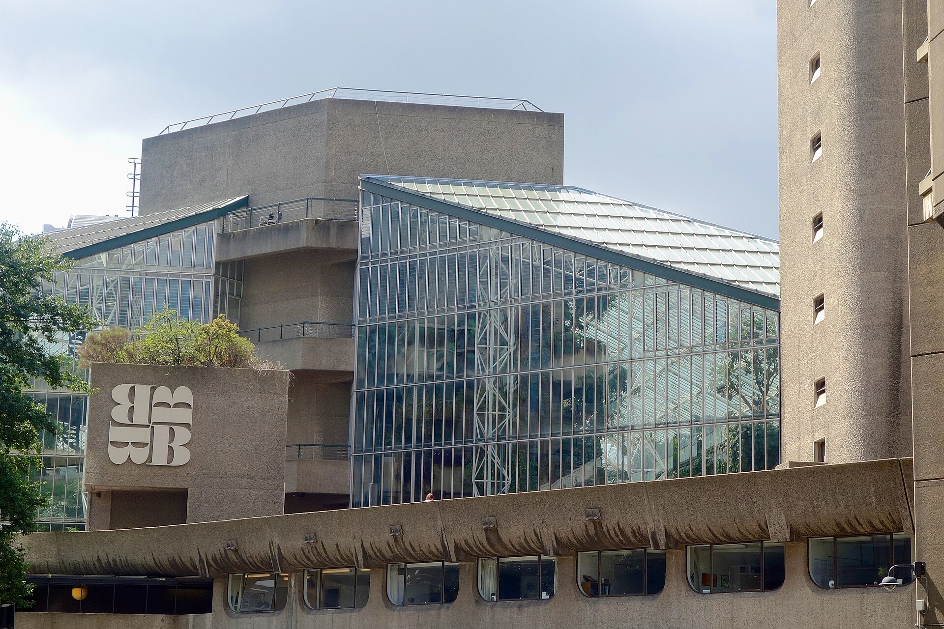 The Barbican Centre facade