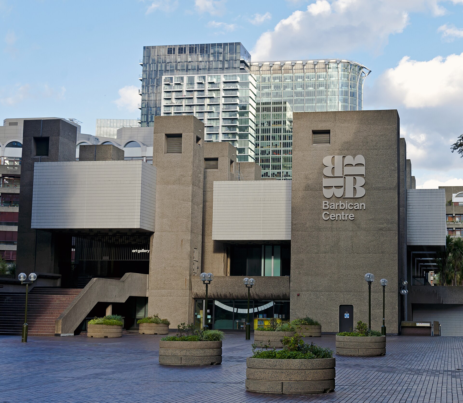 The Barbican Centre entrance plaza