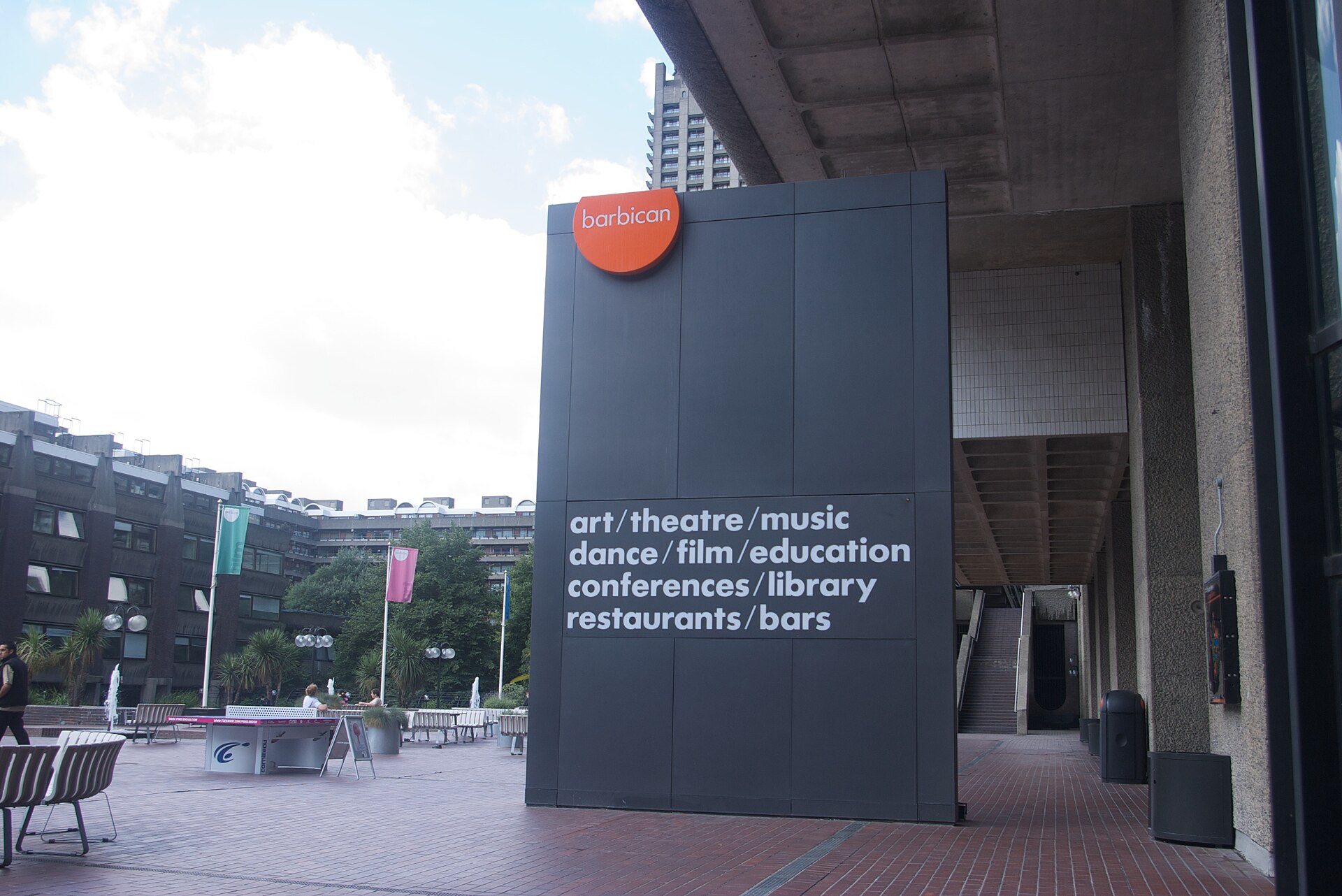Barbican Arts Centre signage