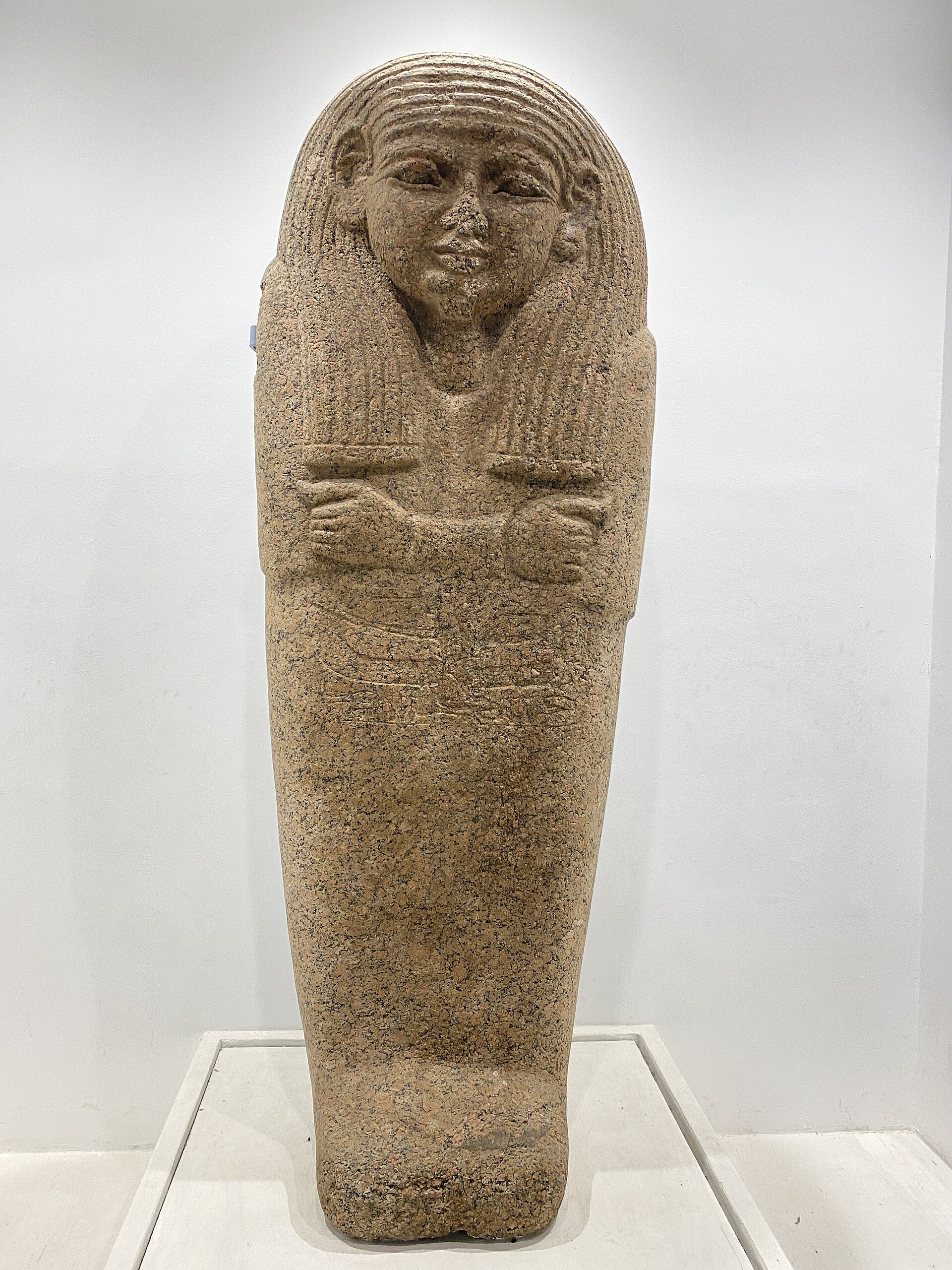 Egyptian coffin lid, 12th-14th century BC, on display in the New Kingdom Egypt section
