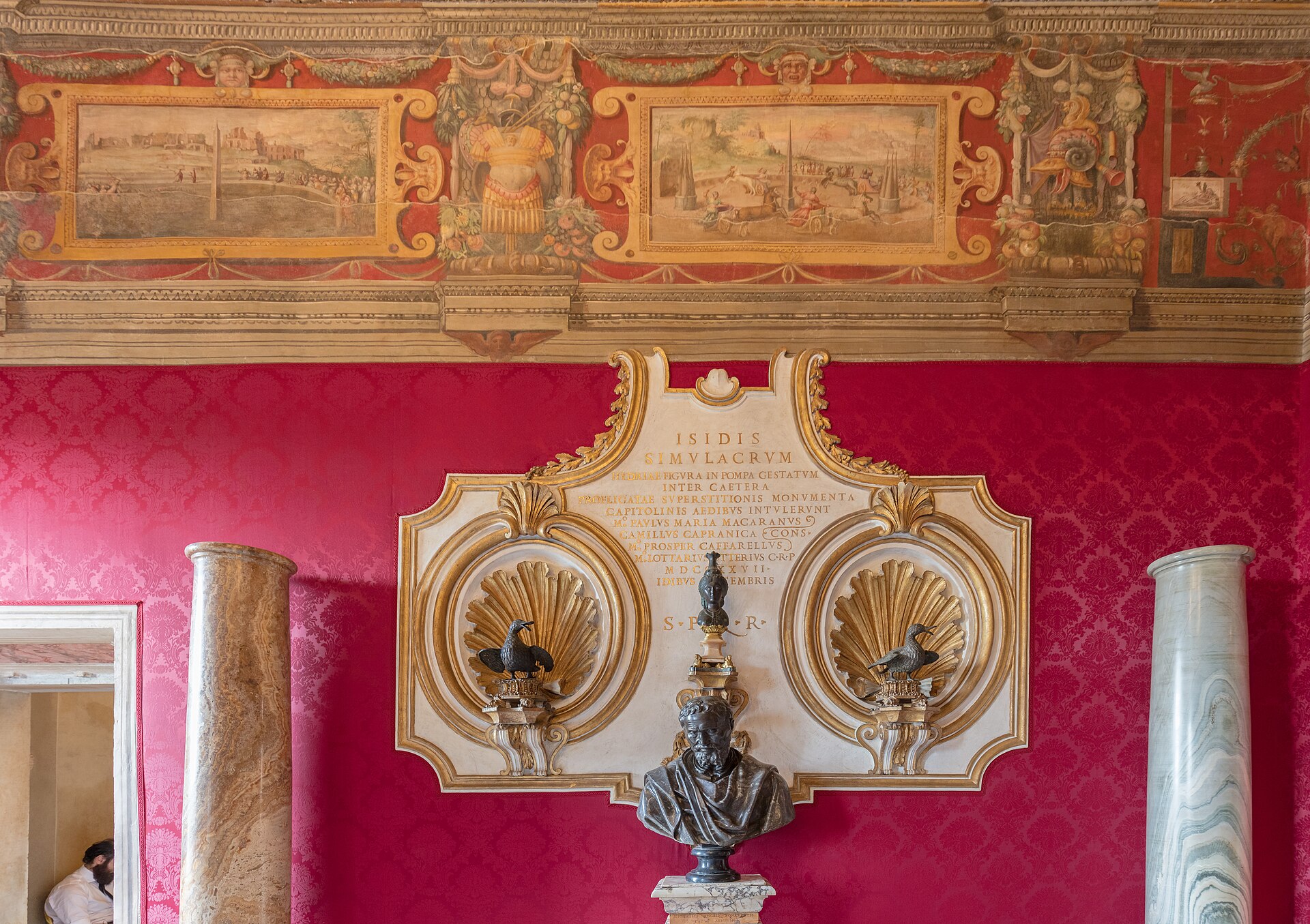 A frescoed hall in the Palazzo dei Conservatori