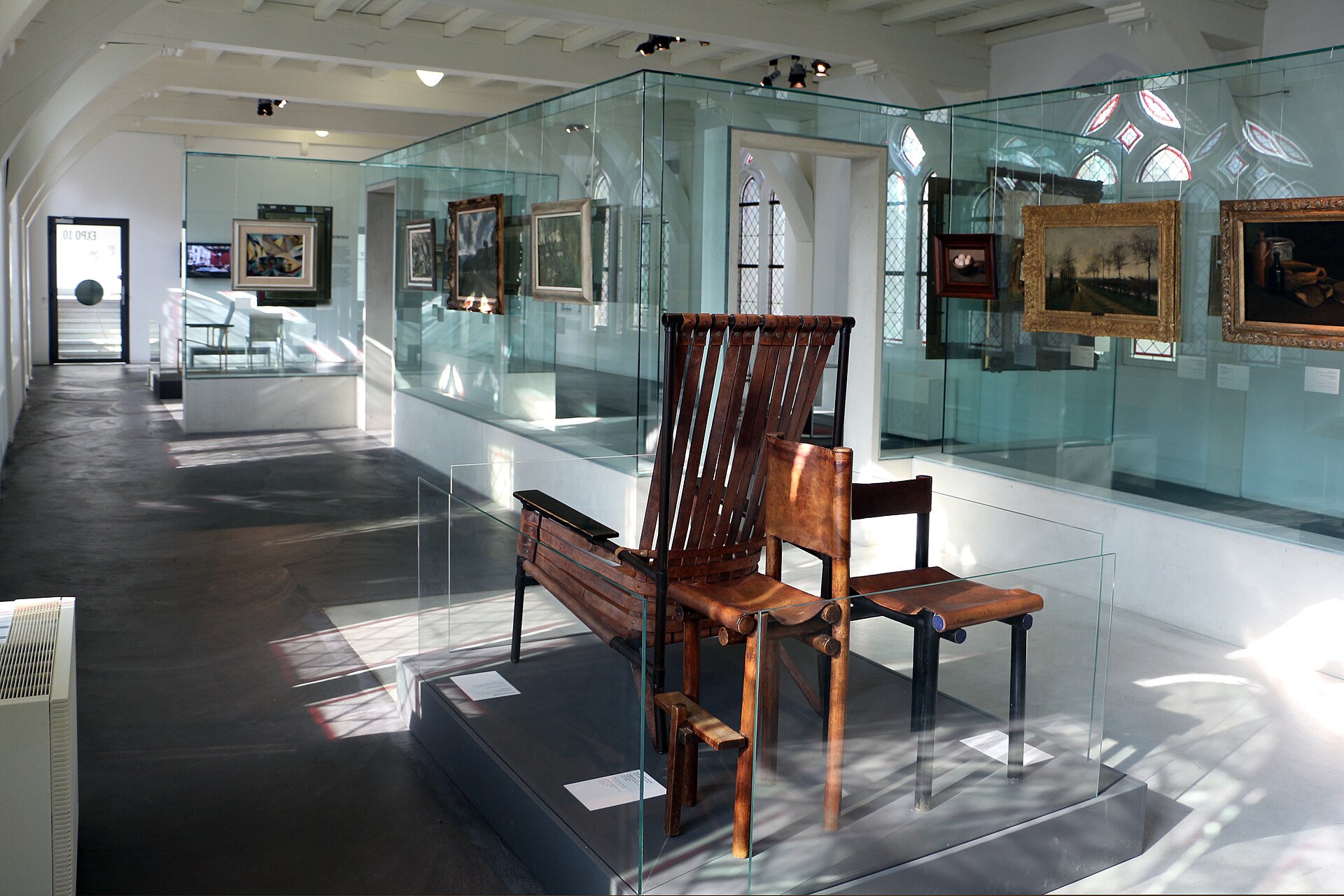 A gallery in the former convent building