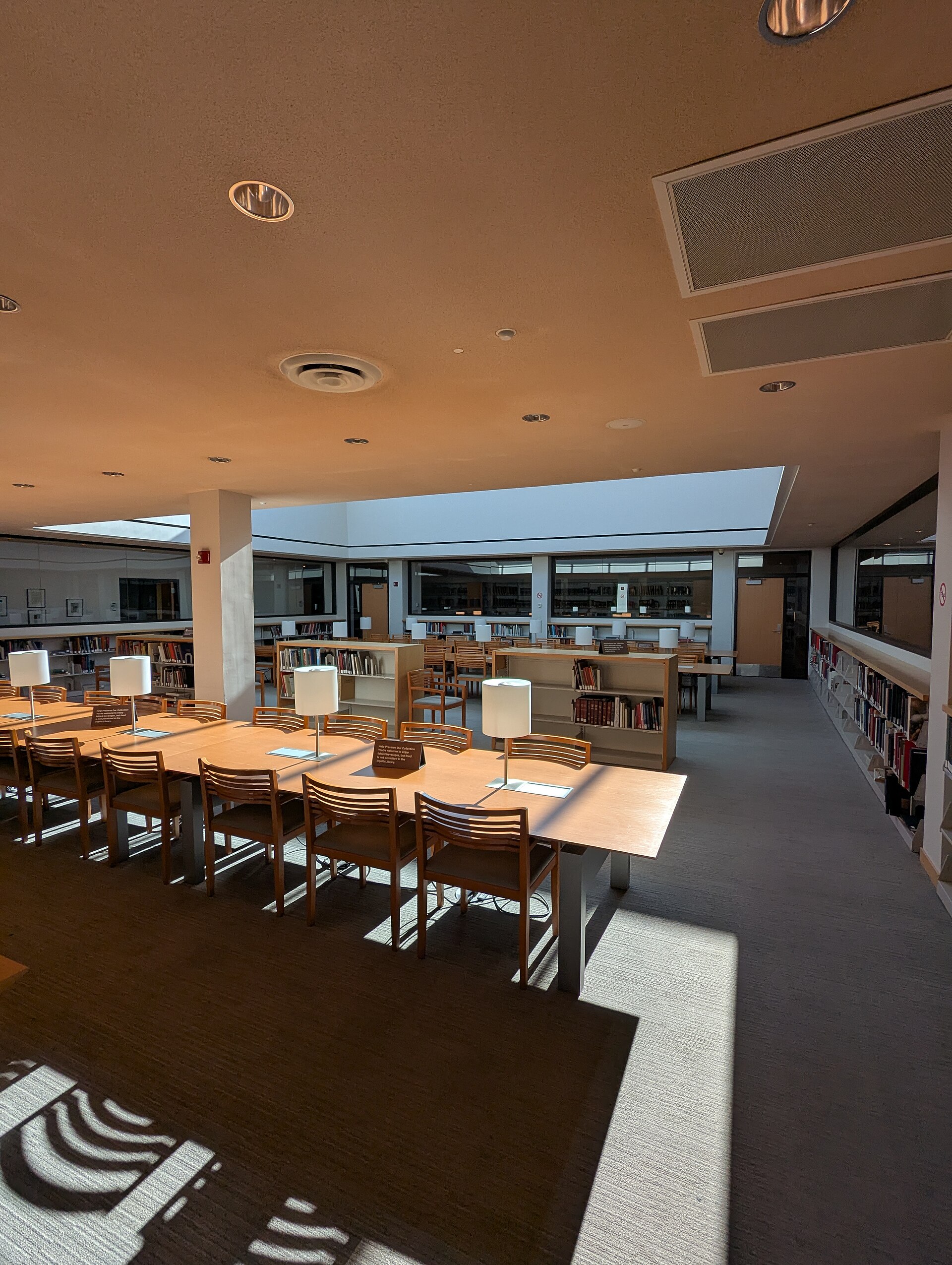 The Ingalls Library reading room