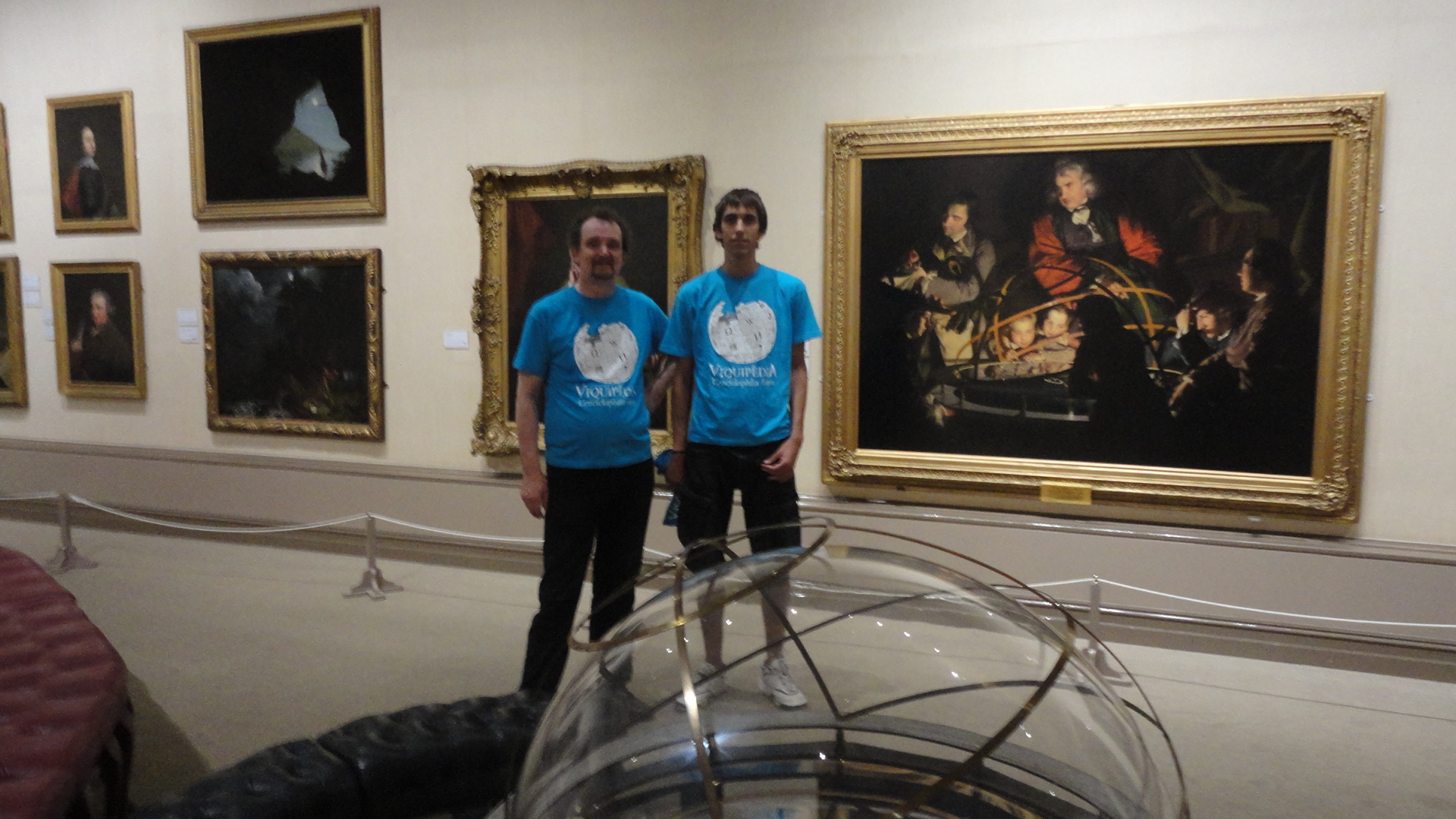 The Joseph Wright Gallery inside Derby Museum and Art Gallery, photographed during a public event in 2011