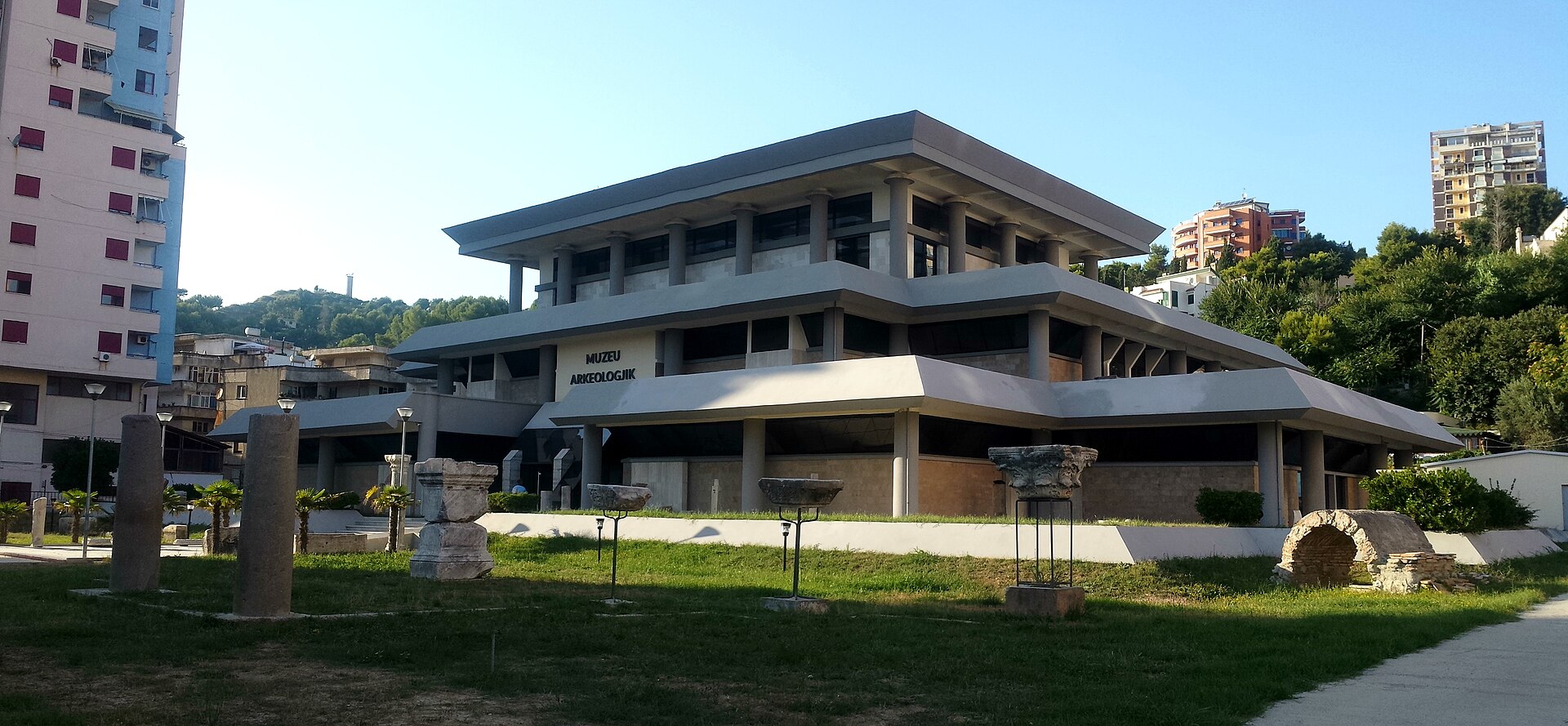 Archaeological Museum of Durres, side approach