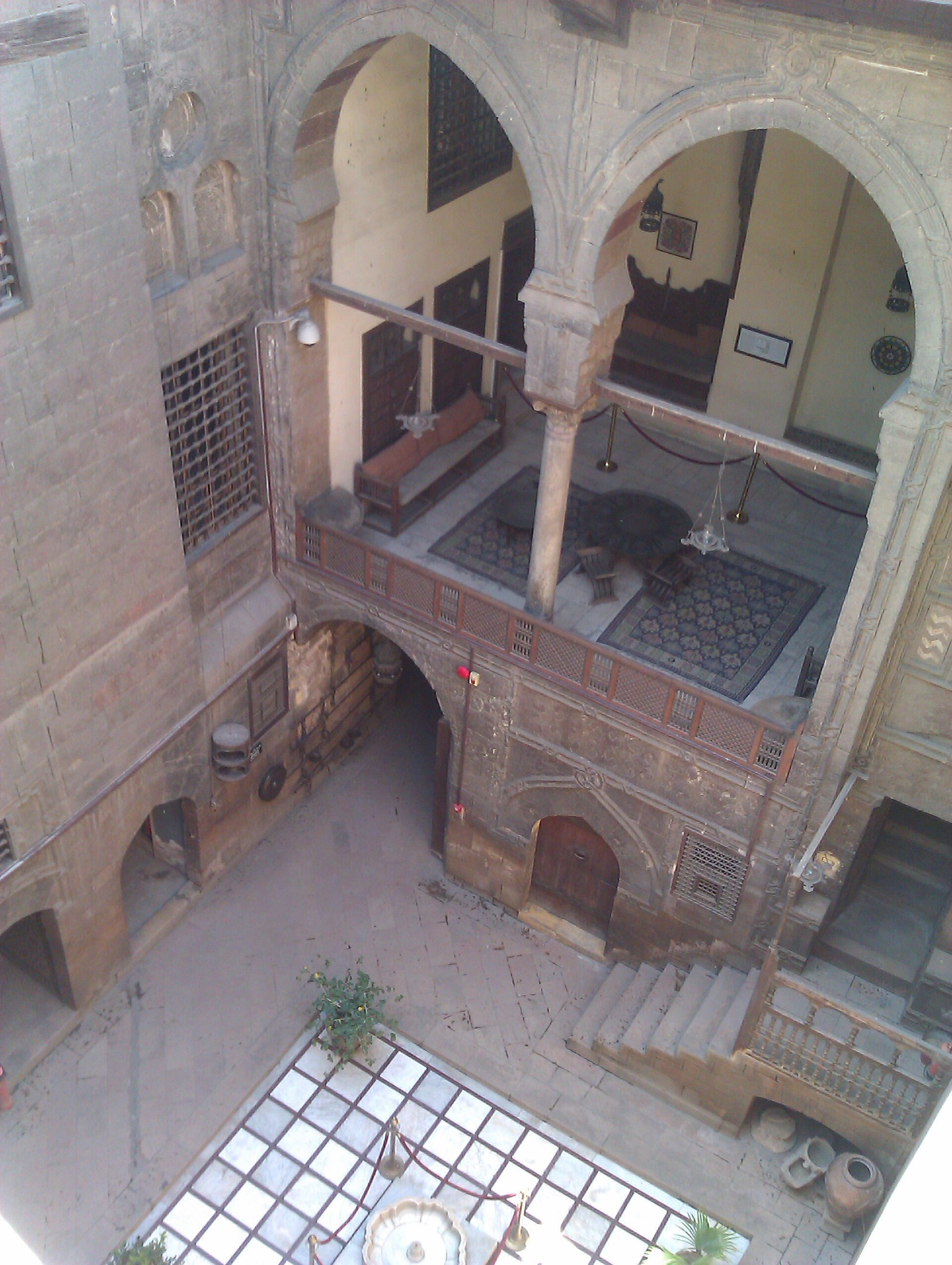 The central courtyard