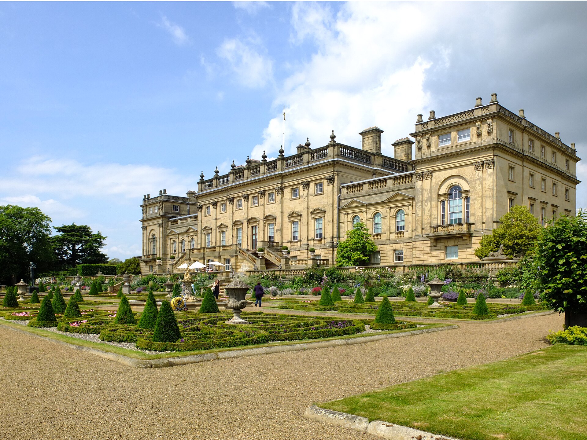 Harewood House from the Terrace garden